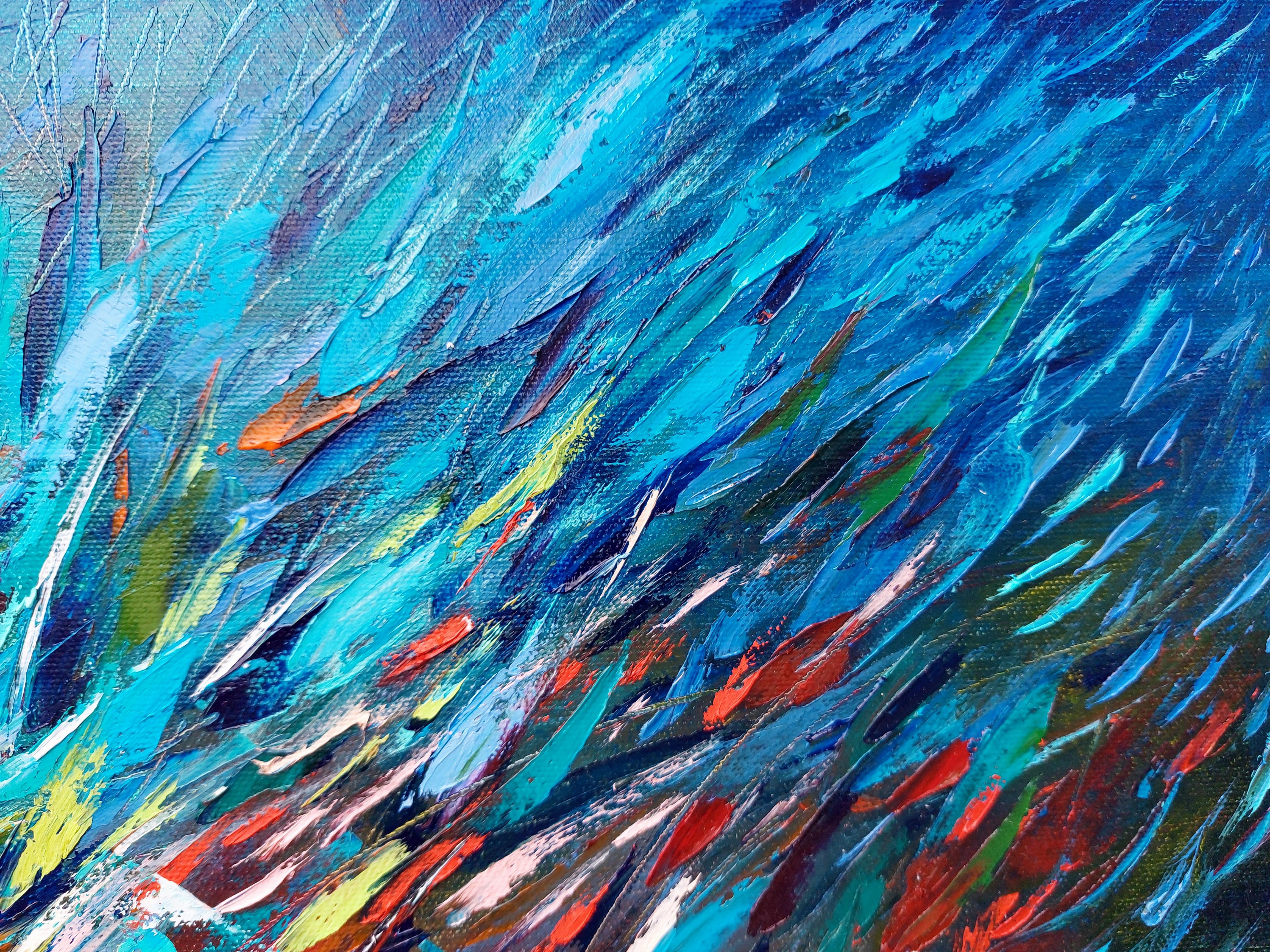Il dipinto di vita marina sarà un'ottima aggiunta alla tua collezione di dipinti a olio originali. L'arte dei pesci è il mio tema preferito.
L'opera originale è dipinta su tela tesa, pronta da appendere. Oceanic Arts è firmata su entrambi i lati,