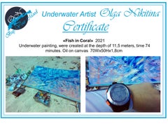 Fish in Coral Painting was made underwater