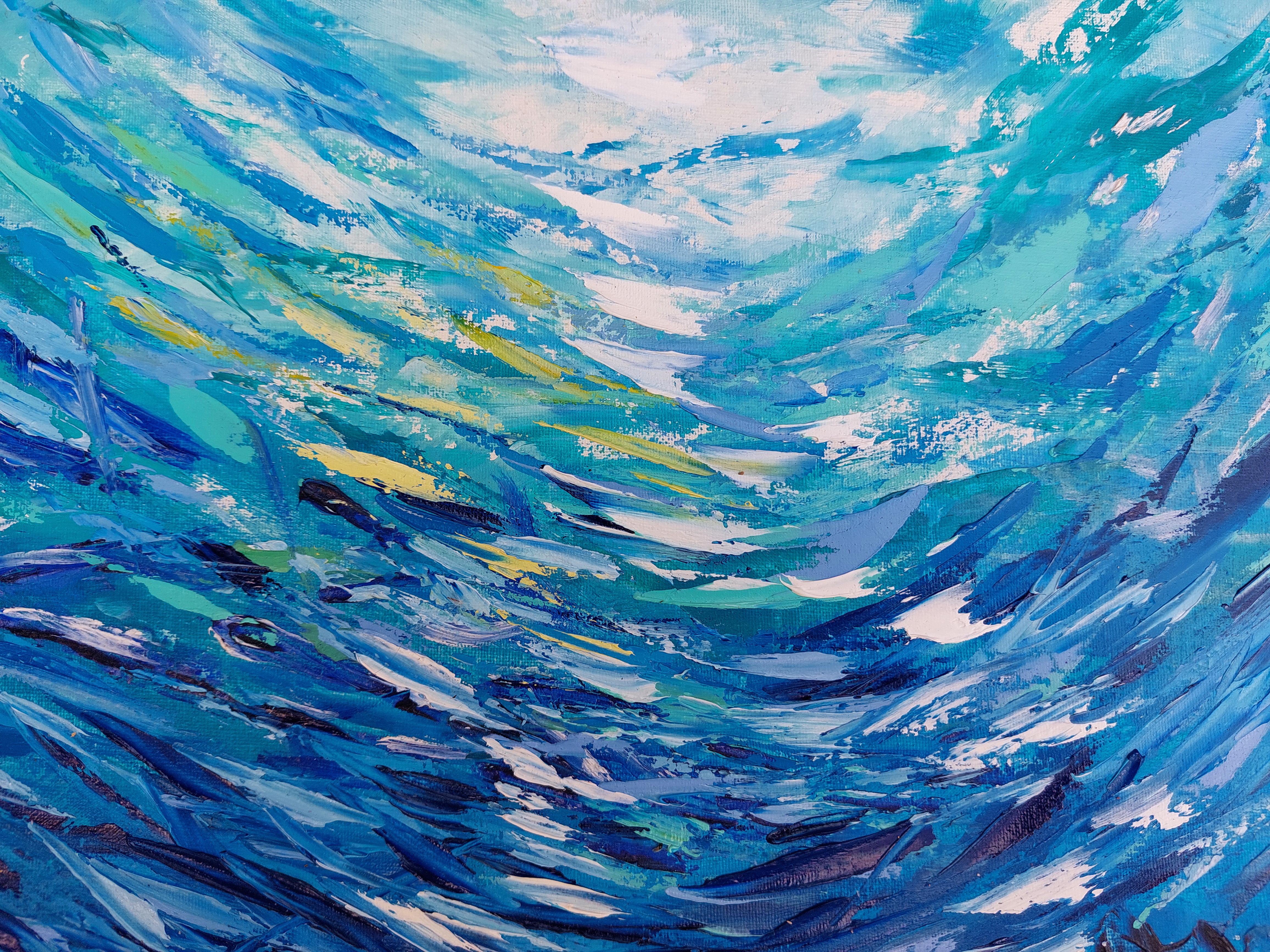 Pesce Pittura Barriera Corallina Mar Rosso Arte Originale Vita di Mare Arte 1