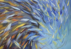 Fish Painting Oil on canvas Underwater Art Impasto