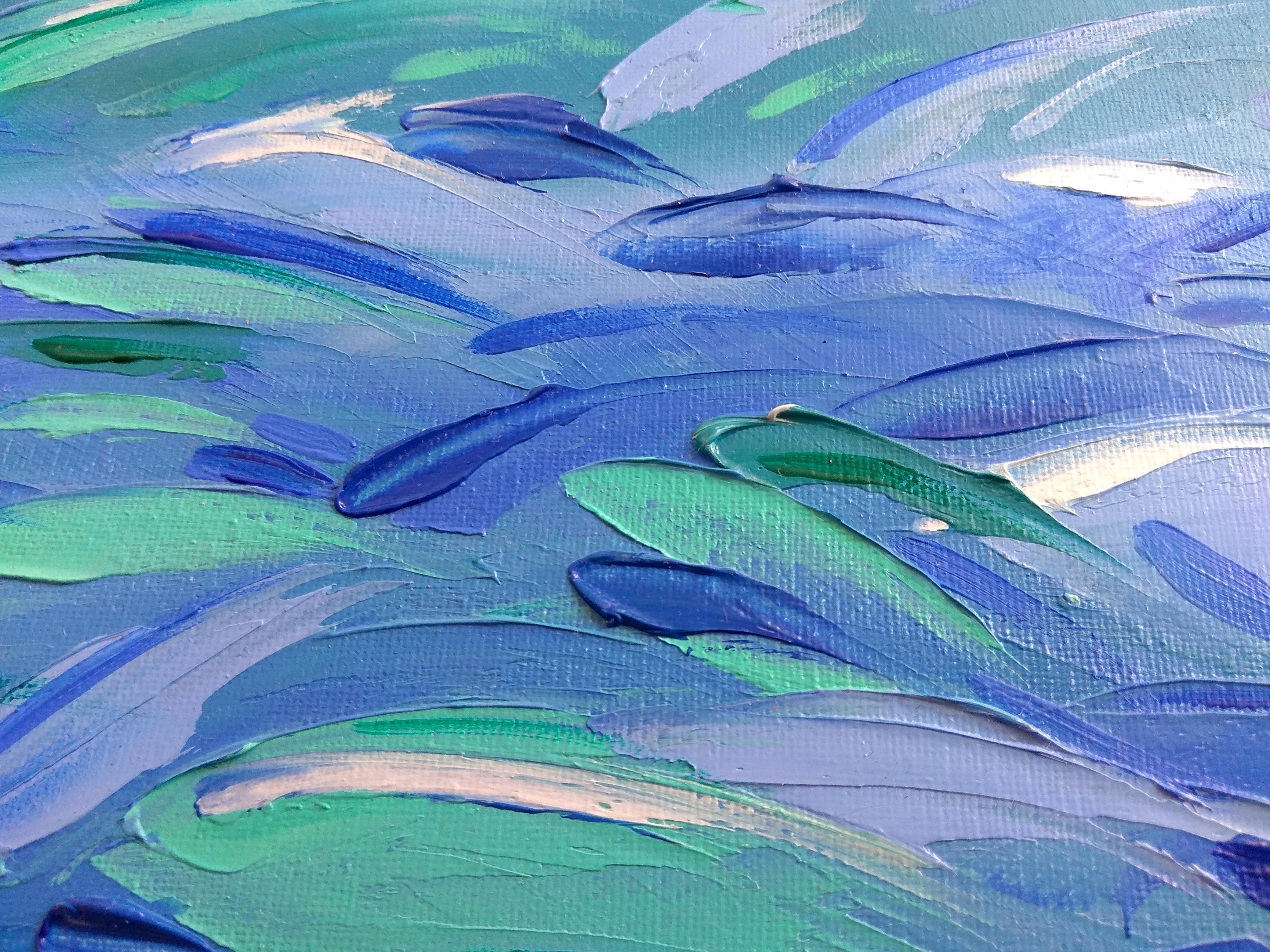 Fisch-Gemälde unter Wasser, Original-Kunst, Meeres-Fisch-Kunstwerk, Meeresleben 1