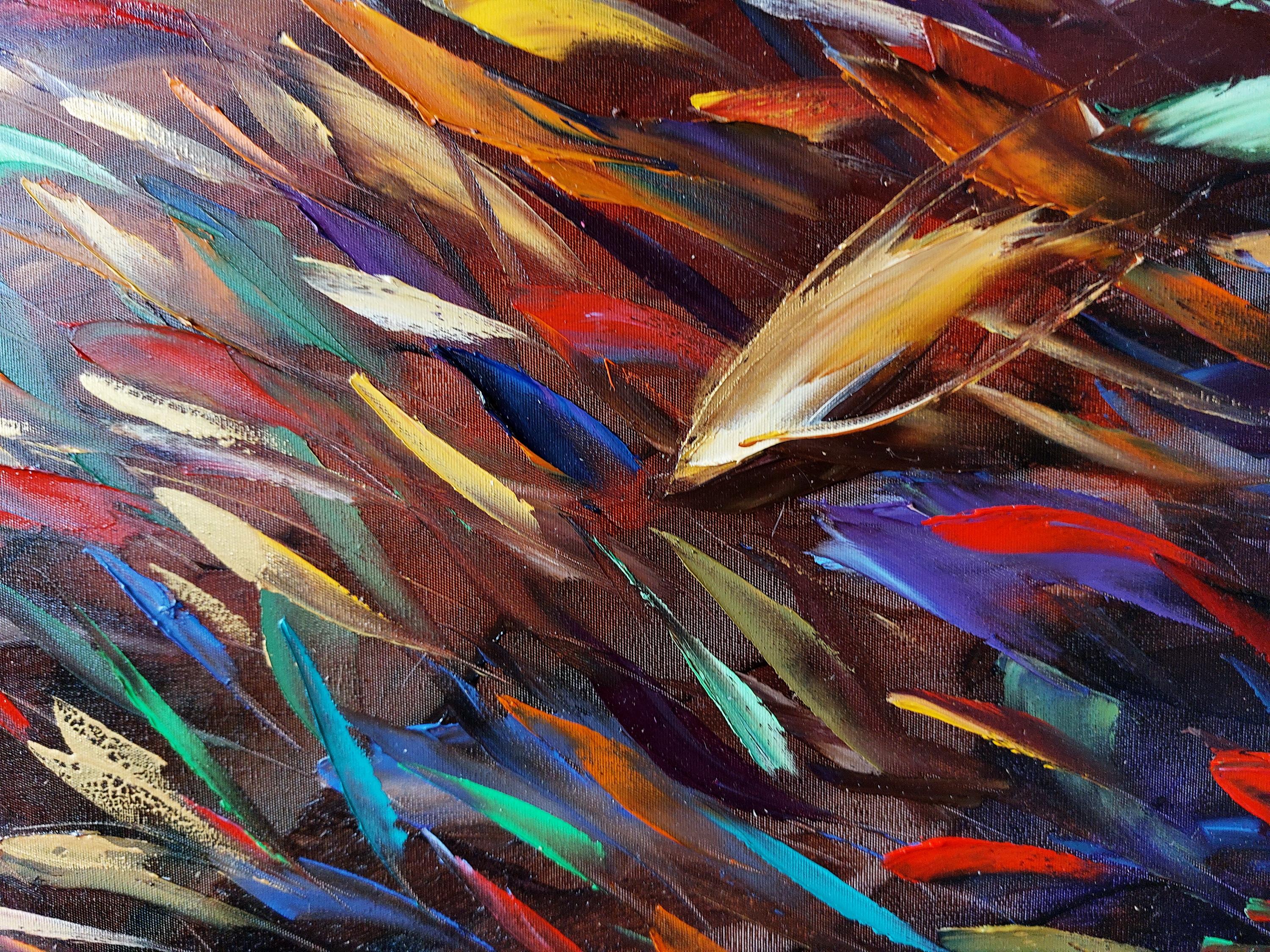 Pittura della grotta del pesce delle Hawaii in vendita 5