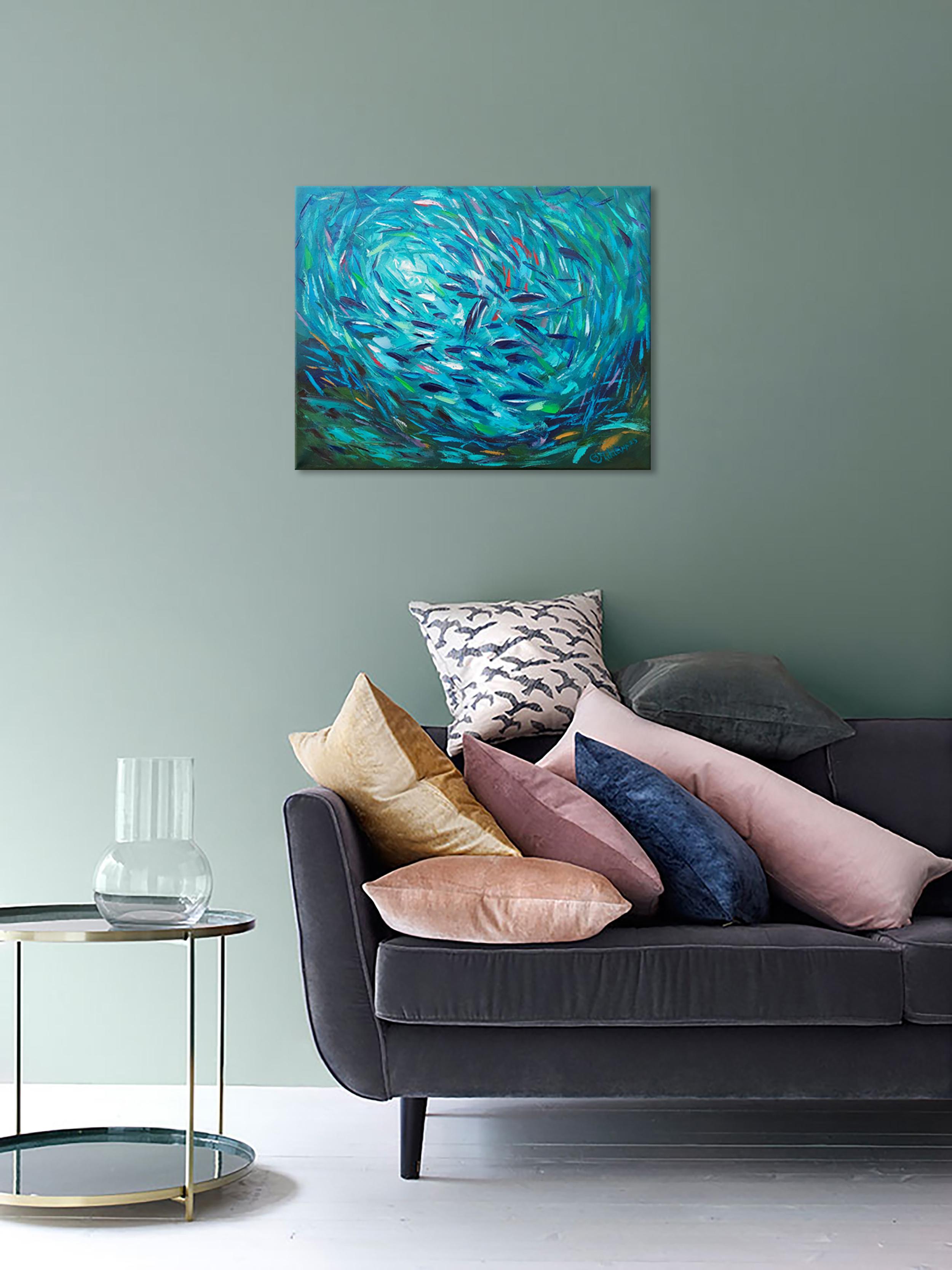 abstract fish artwork