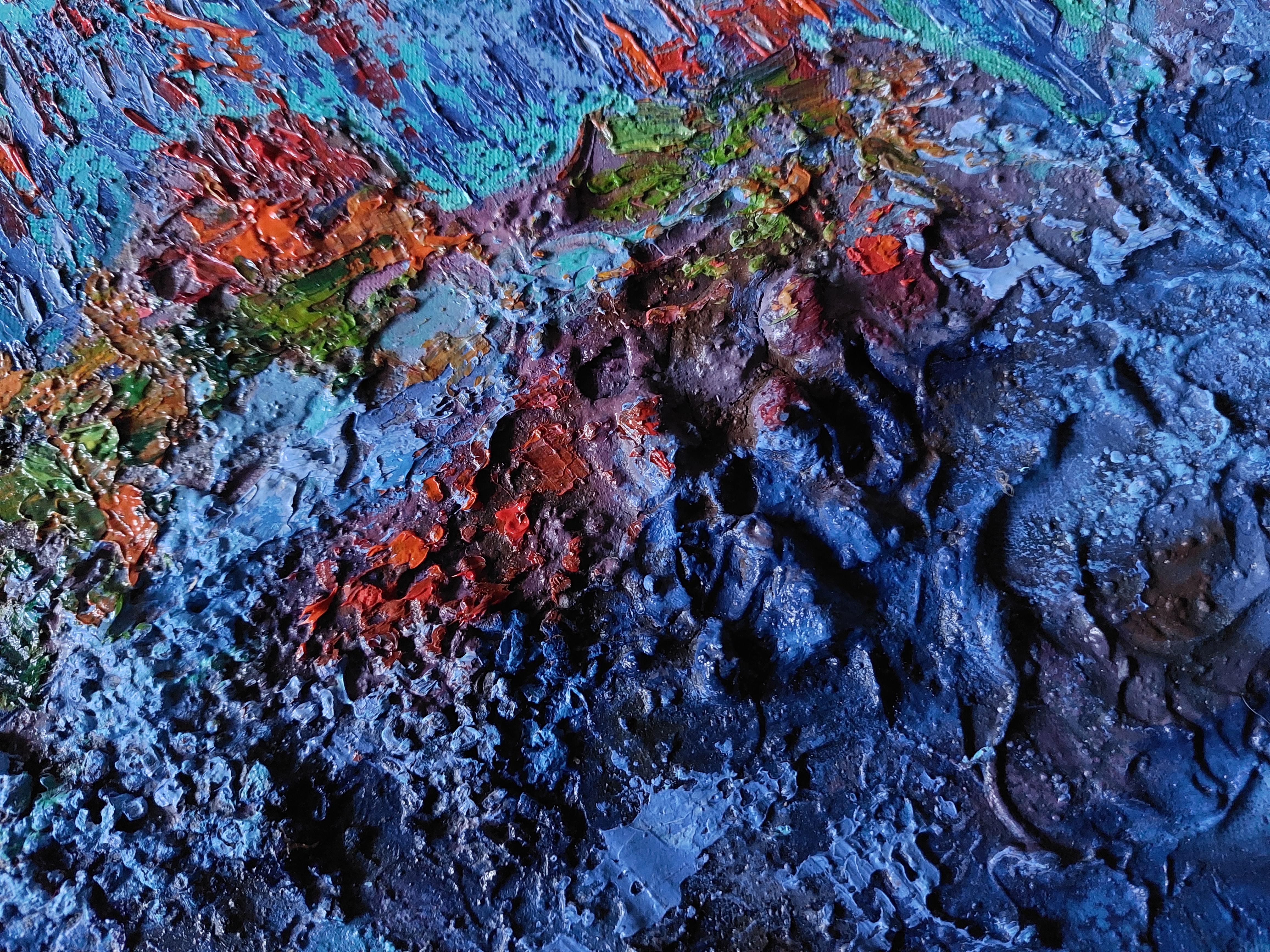 Hawaii Pintura Arrecife de Coral Arte Original Textura 3D 

* Materiales: óleo, lienzo tensado, técnica mixta
* Envío: embalaje estándar de la galería, envío urgente con número de seguimiento

Ocean Artwork se creó con pasta de textura y algunos