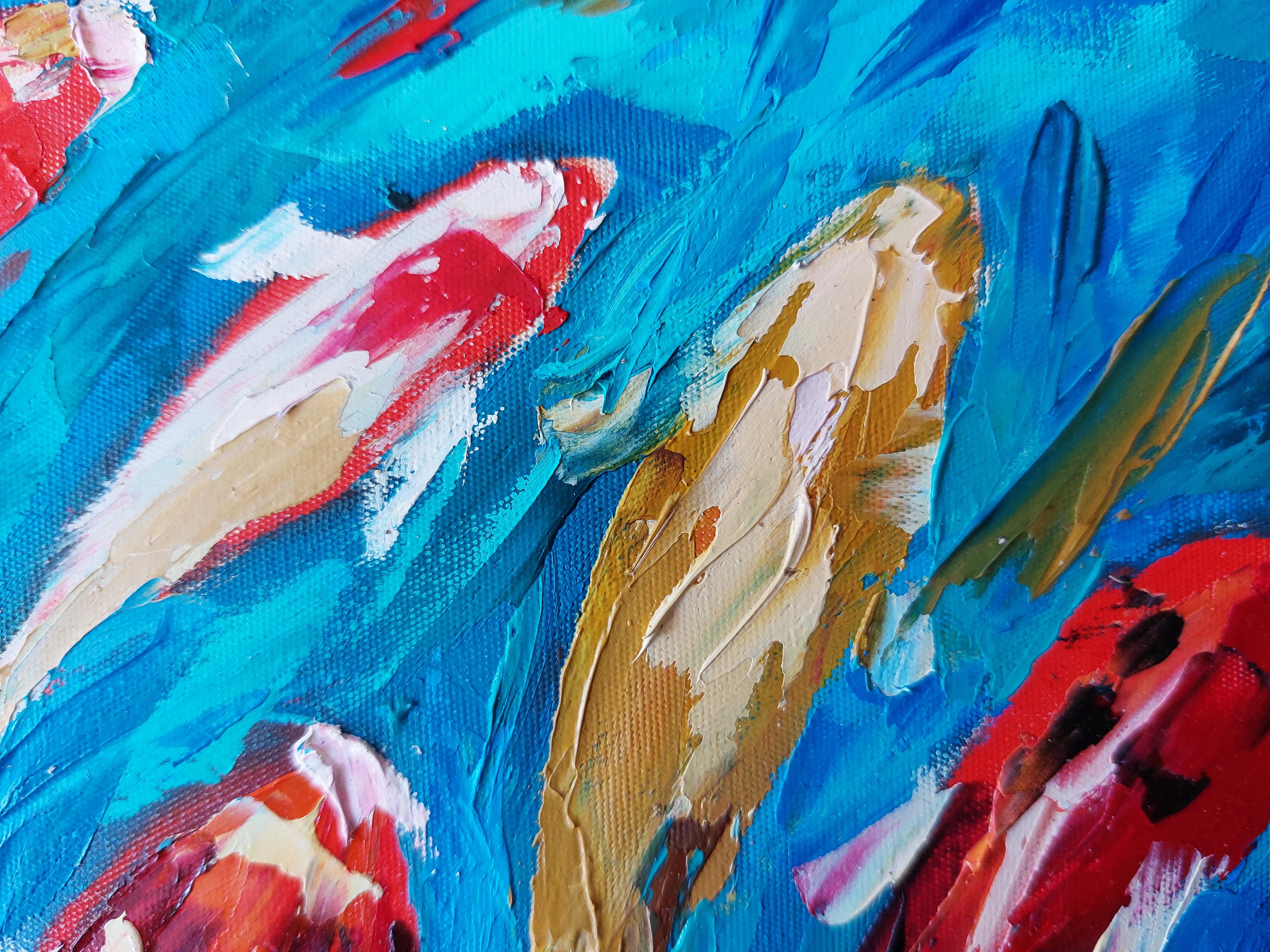 Koi Fish Painting  For Sale 2