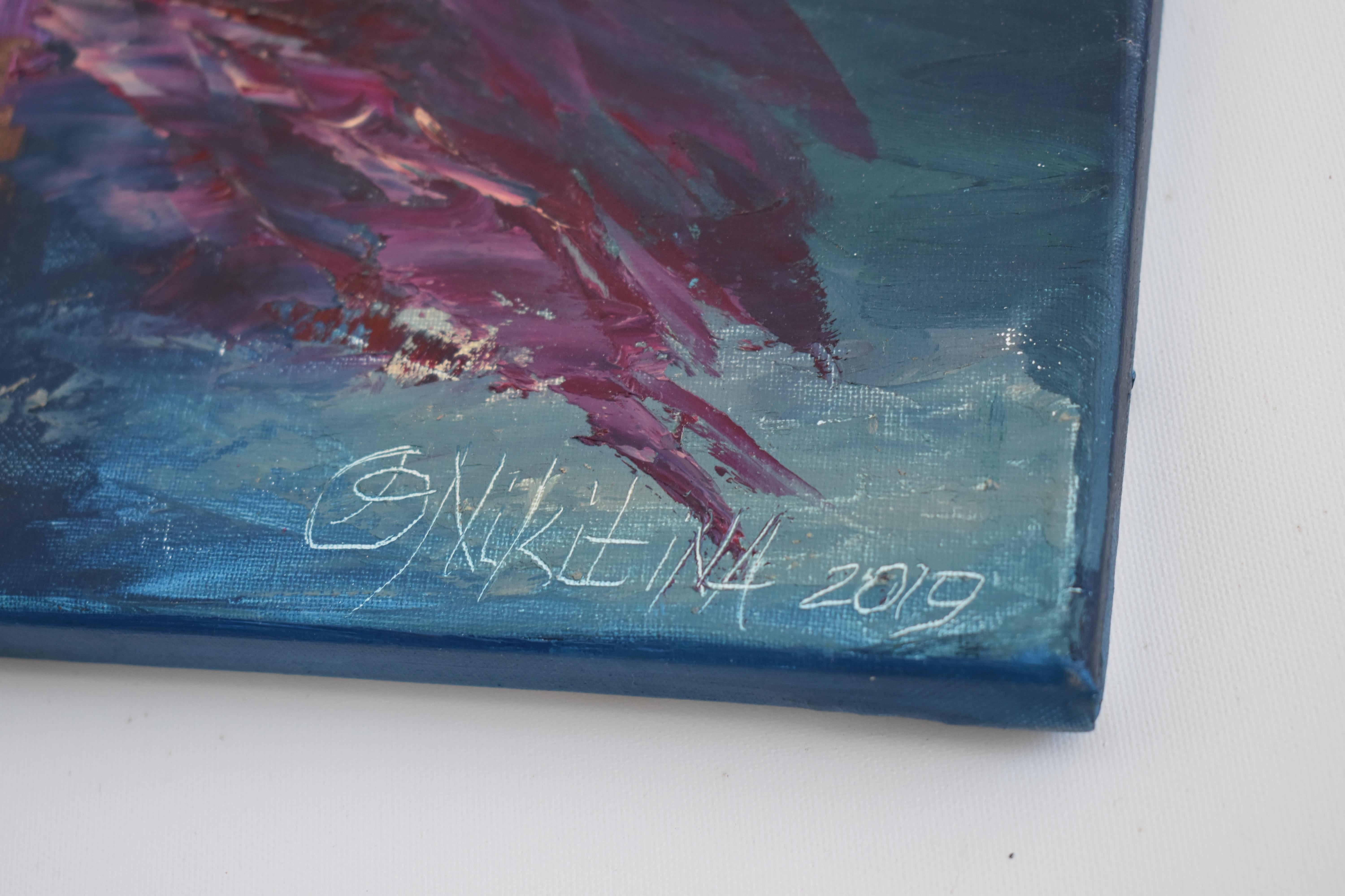 Last Hope Underwater Painting Impasto Palette Knife Art For Sale 5