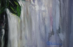 Lilac Flowers Oil Painting Impressionist Palette Knife Original Art