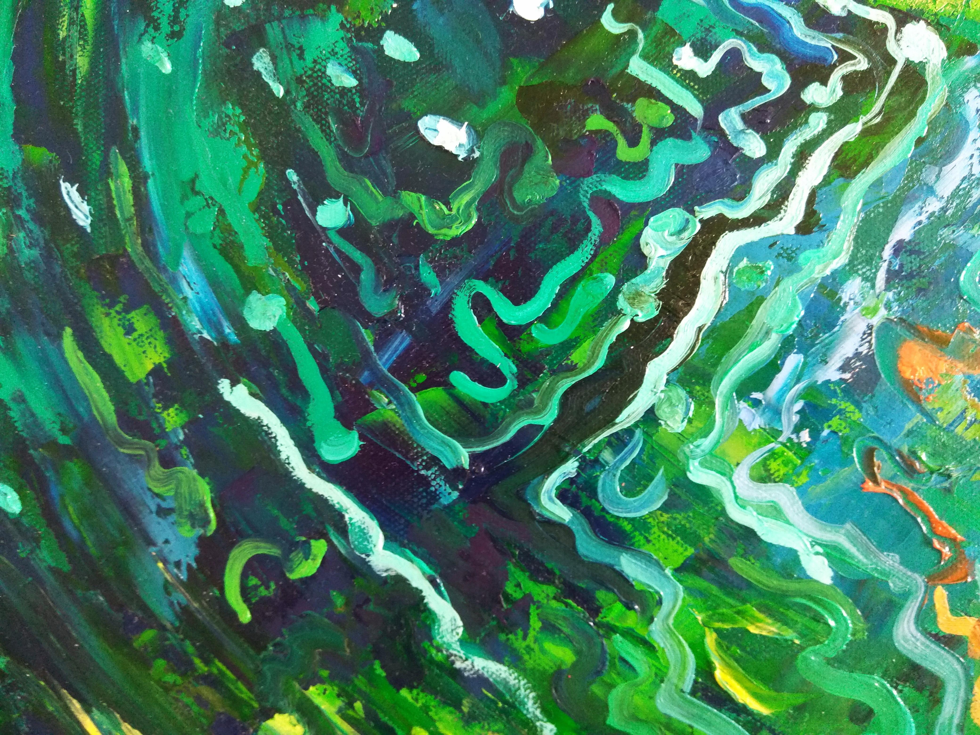 Napoleon Fish Abstract Painting Ocean Art For Sale 6
