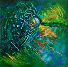 Napoleon Fish Abstract Painting Ocean Art