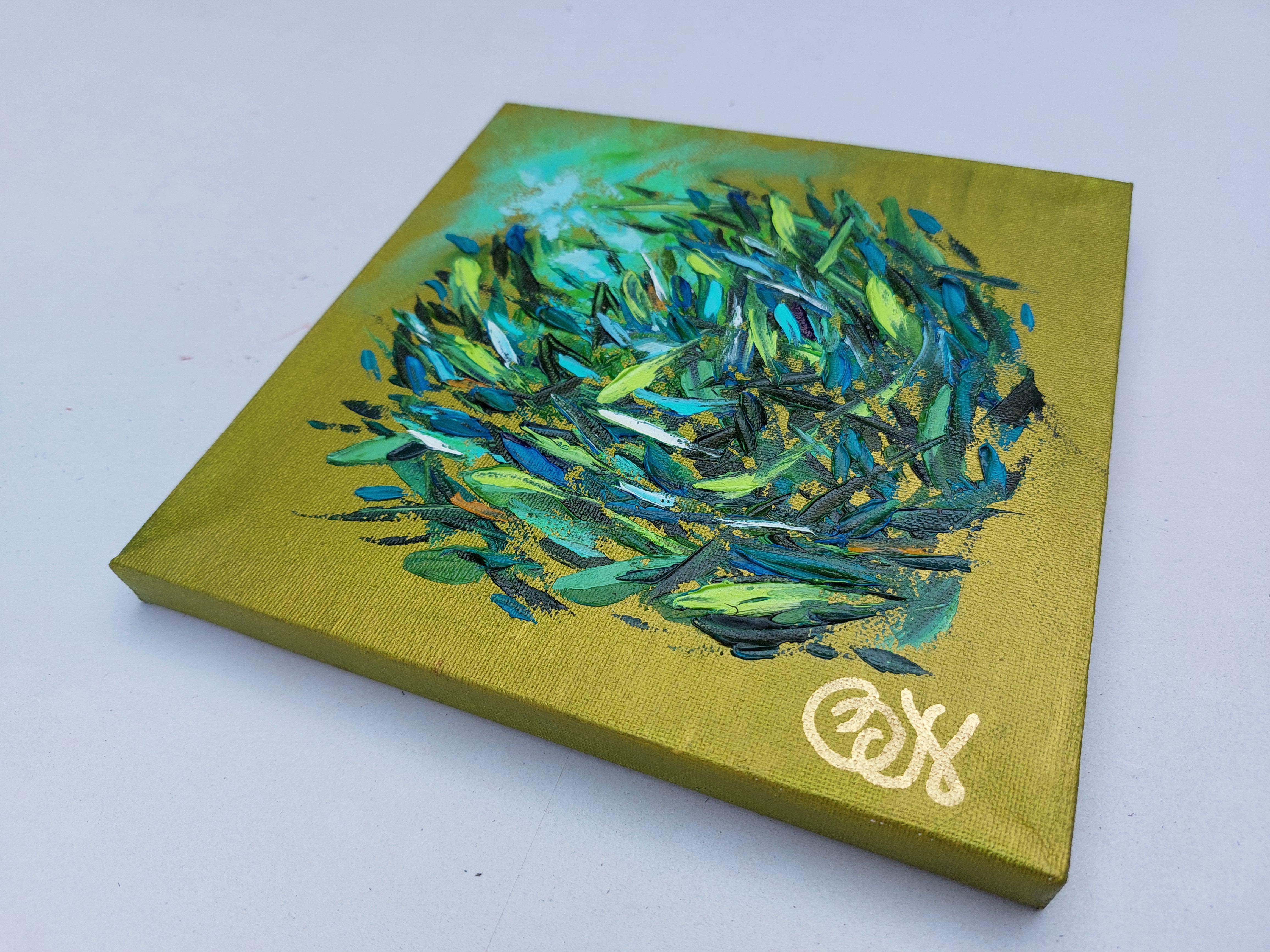 Dipinti originali Oceanic Arts e vita marina Arte dei pesci Marin - Painting di Olga Nikitina