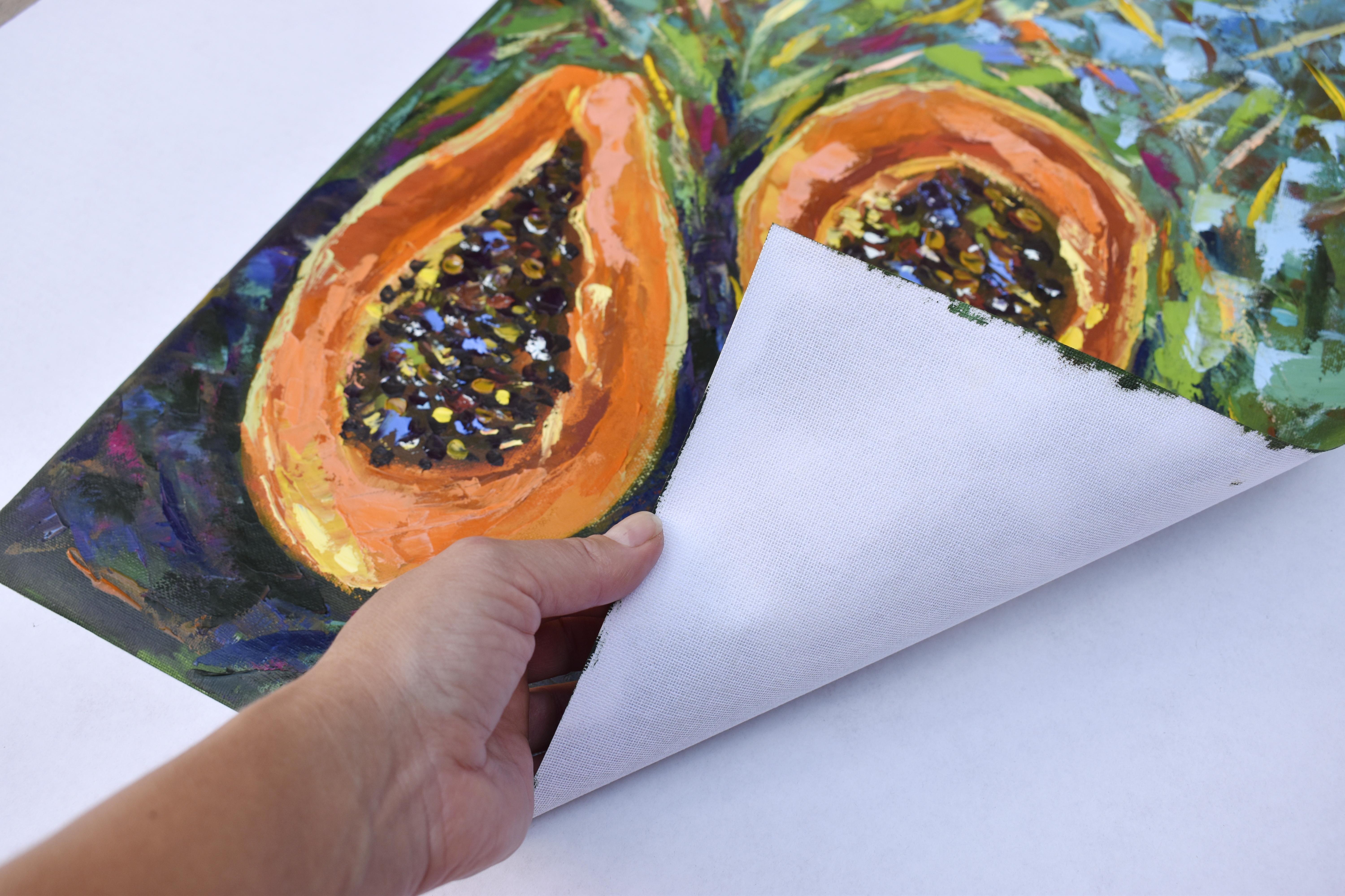 Papaya Tropical Fruit Painting 2