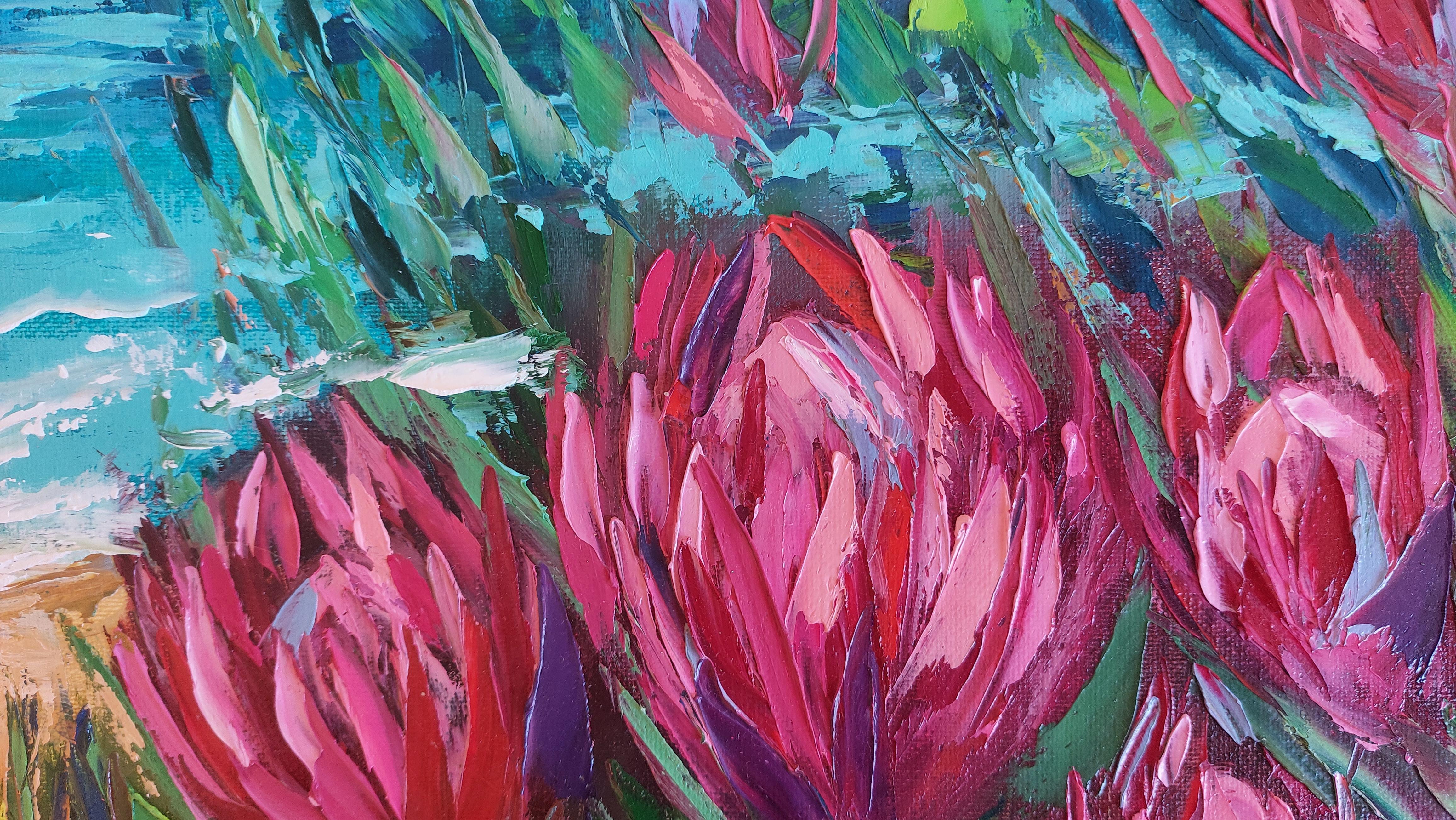 Fiori di ptotea Sudafrica Paesaggio in vendita 1