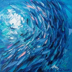 Sardines Painting Oil Original Art