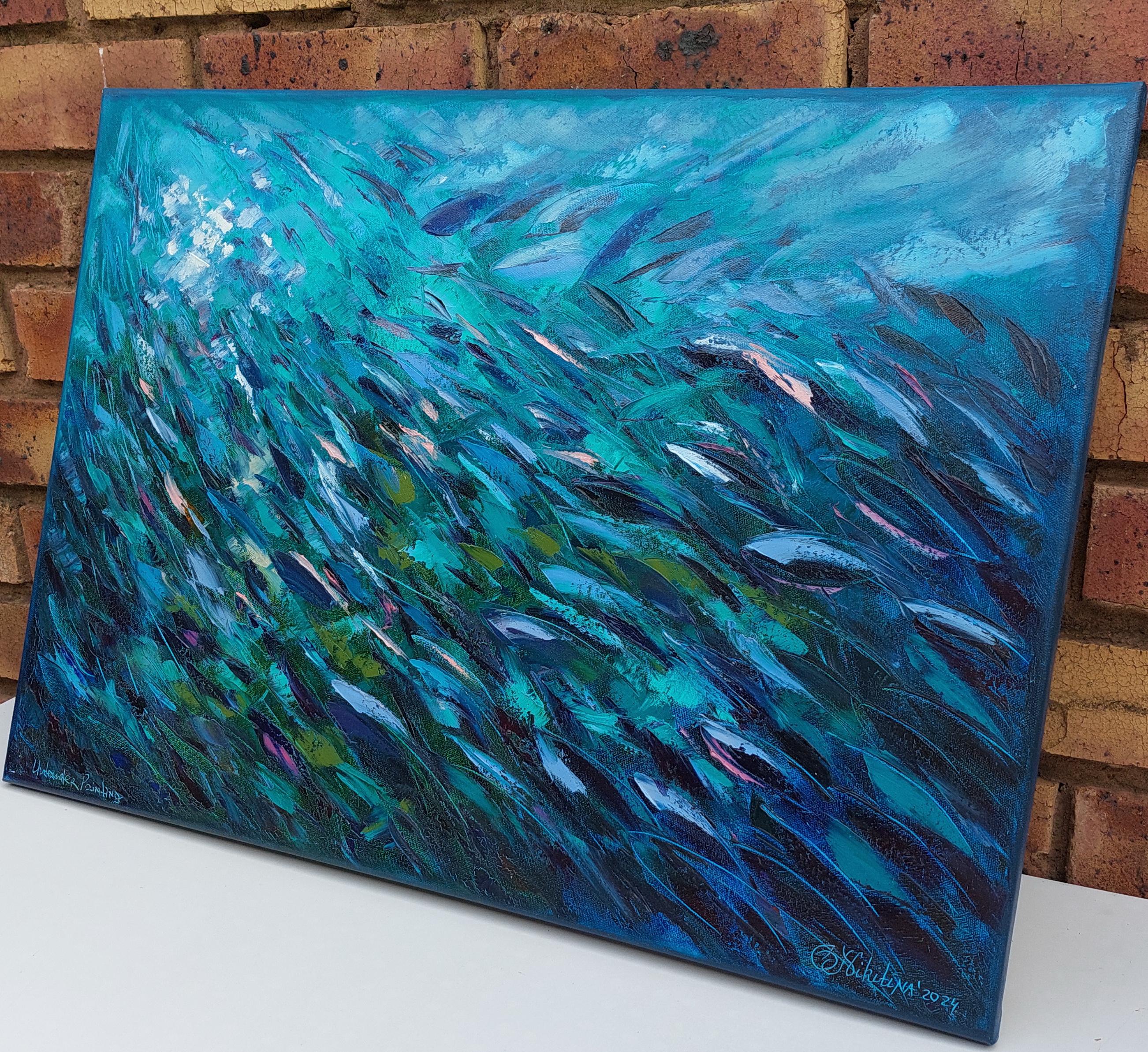 La PINTURA SUBMARINA DE SARDINAS se creó bajo el agua a 7,1 m de profundidad en venta 6