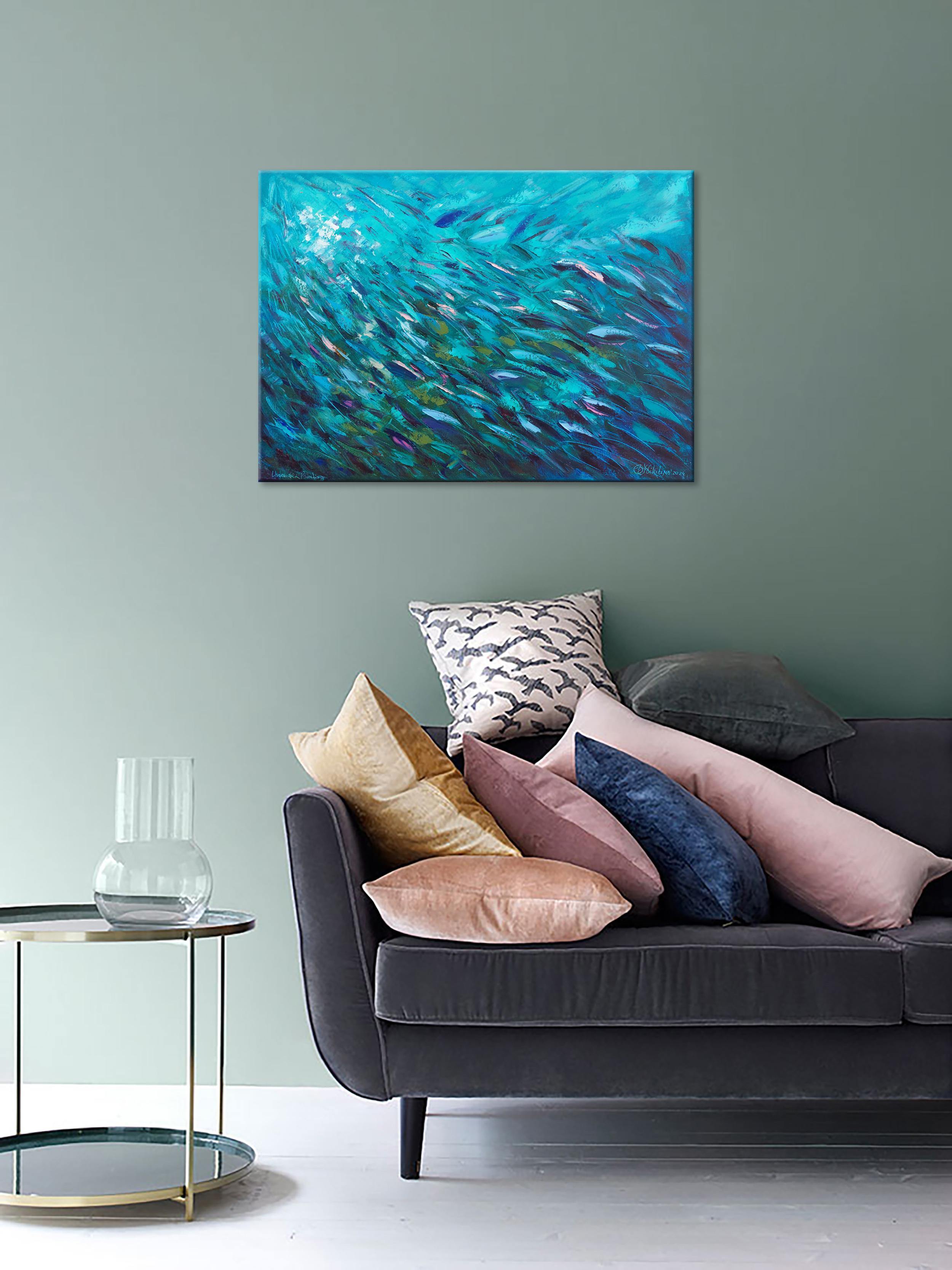 La PINTURA SUBMARINA DE SARDINAS se creó bajo el agua a 7,1 m de profundidad en venta 8