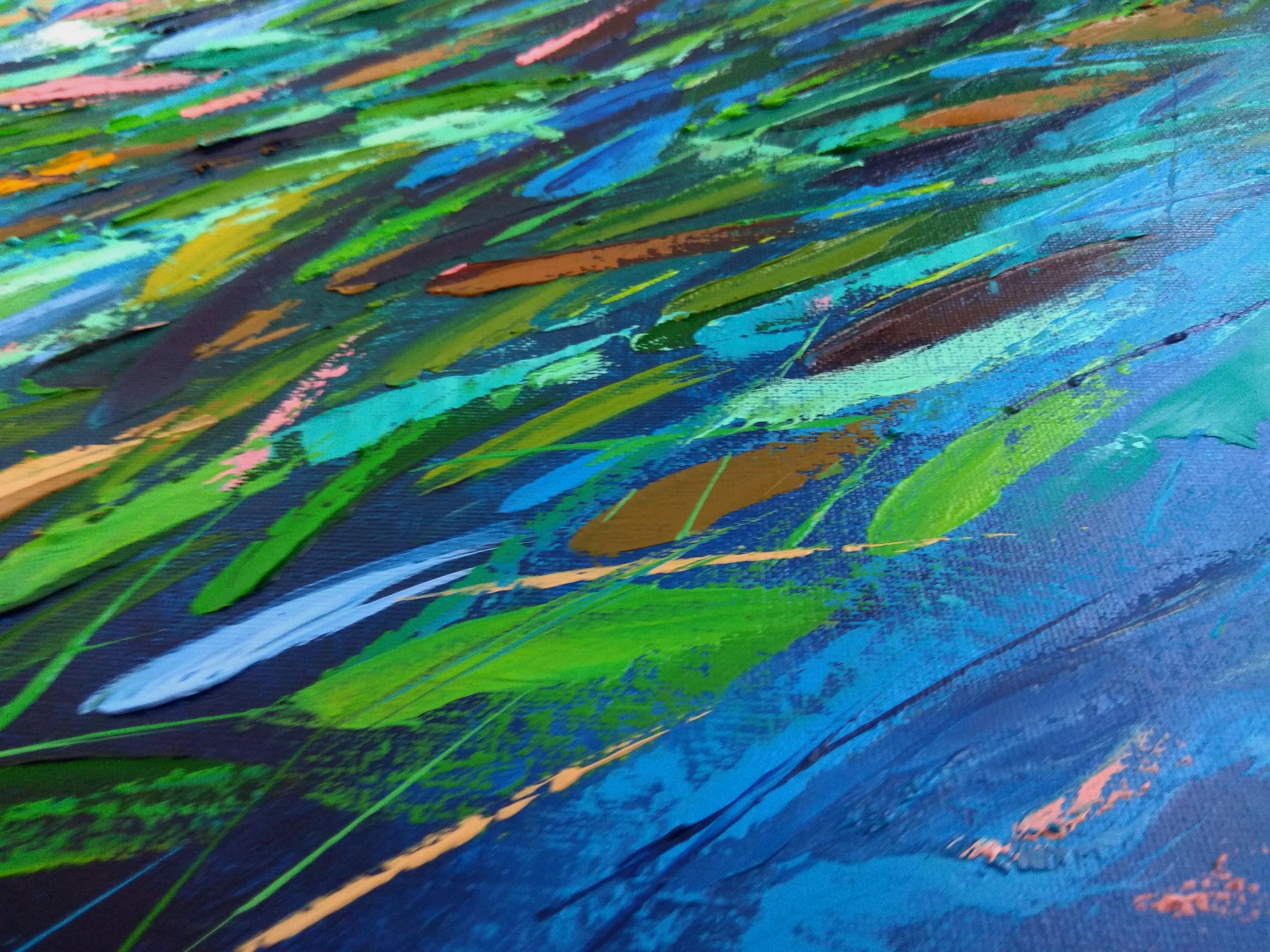 École de poissons Peinture Oceanic Arts en vente 5