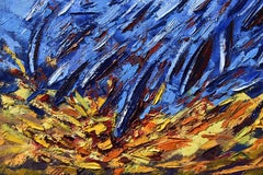 Urlo Pittura ad olio astratta Impasto Palette Knife Art