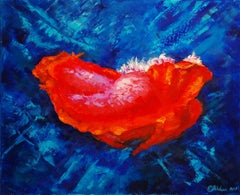 Animal del Océano Bailarina Española Pintura al Óleo Impasto