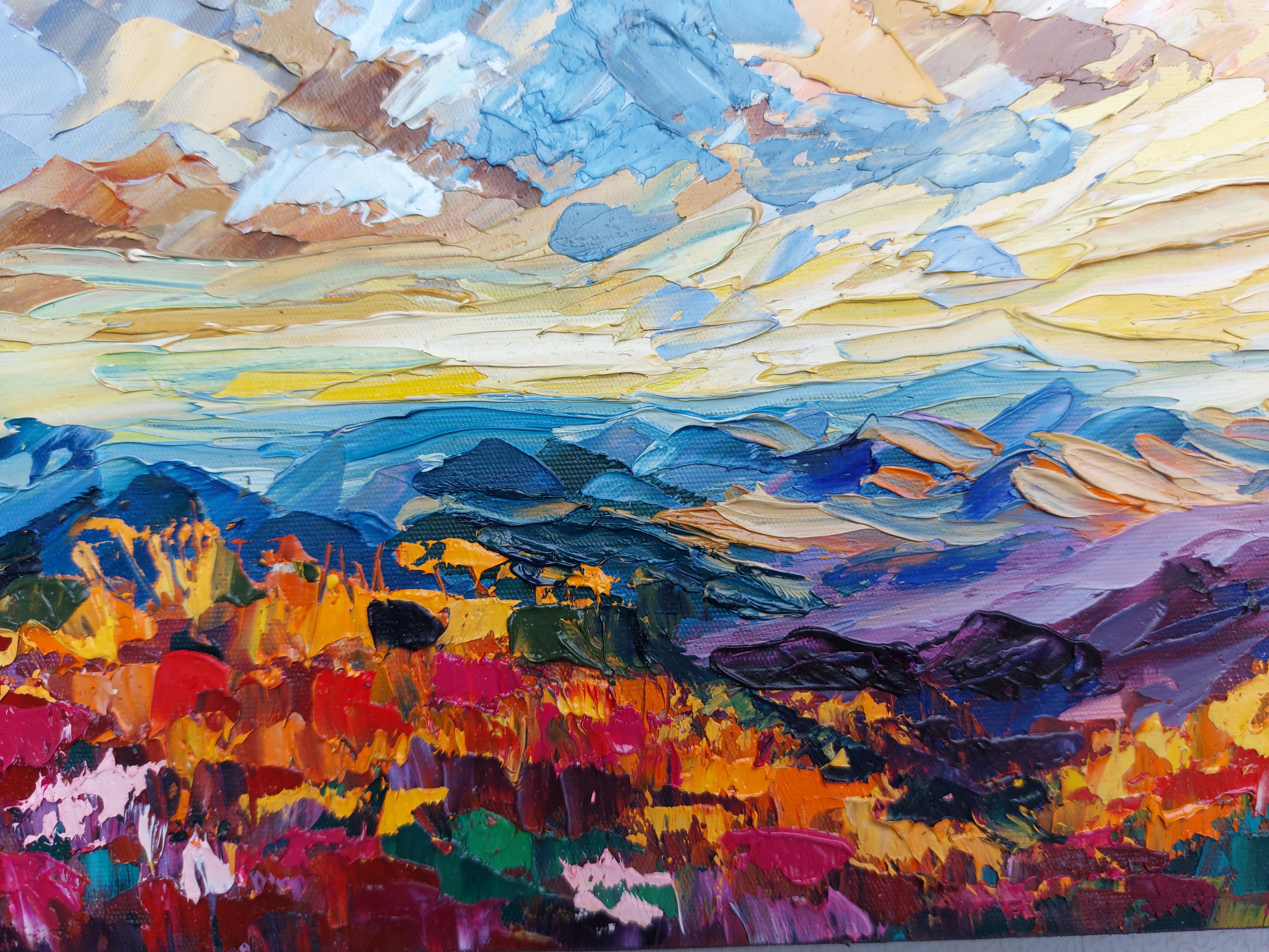 Smoky Mountains Ölgemälde Landschaft im Angebot 1
