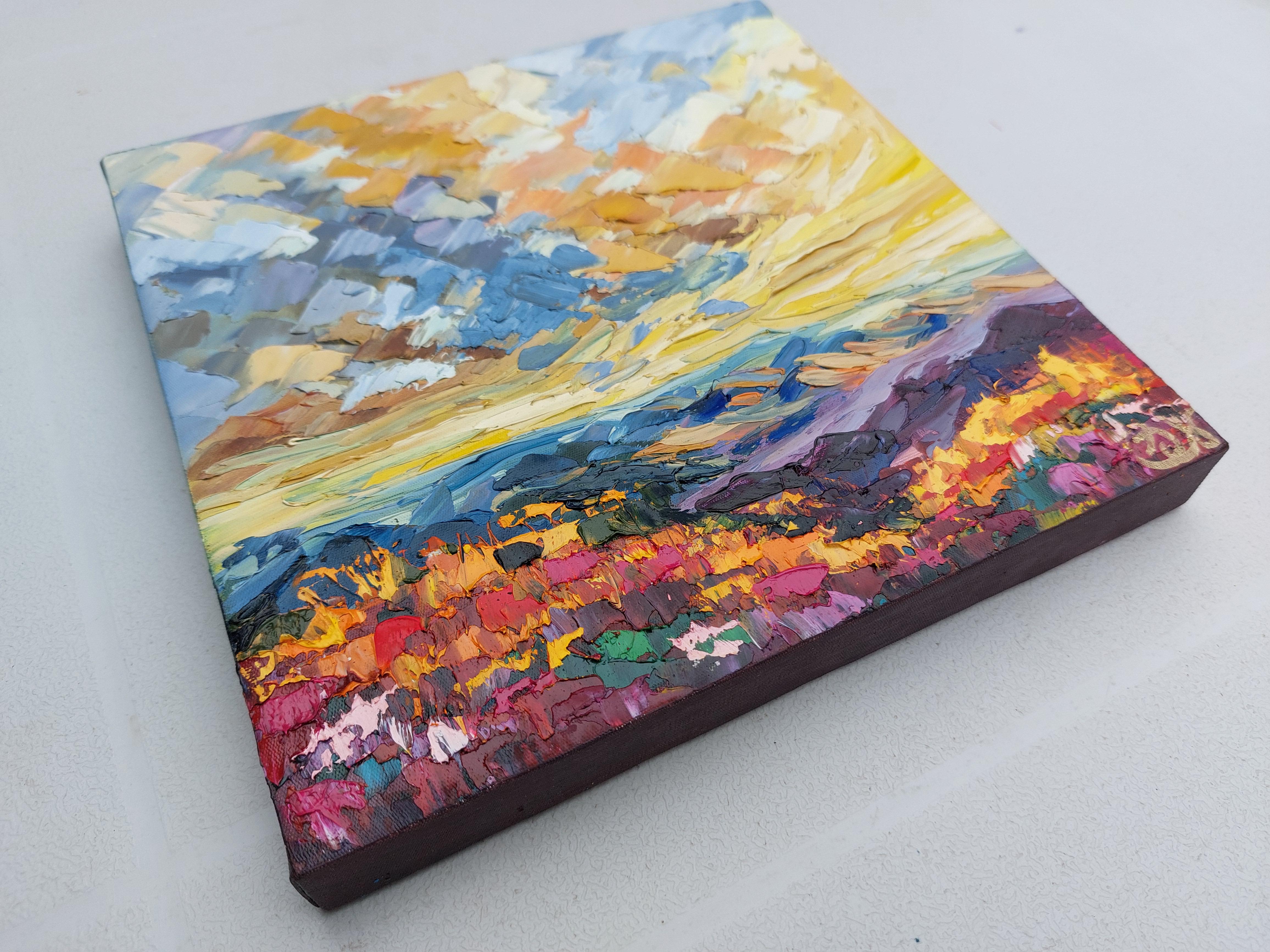 Smoky Mountains Ölgemälde Landschaft im Angebot 2