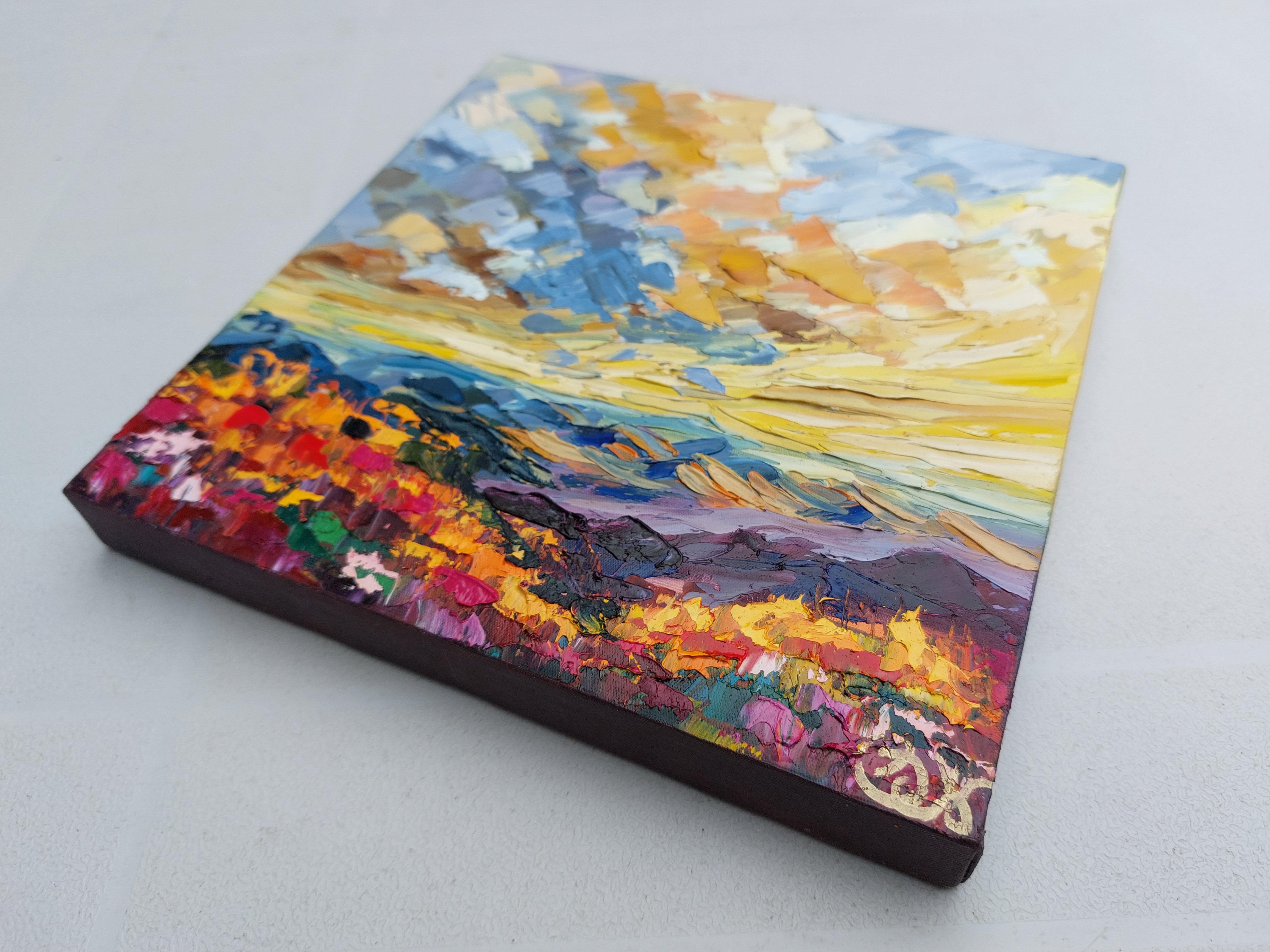 Smoky Mountains Ölgemälde Landschaft im Angebot 3