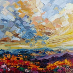 Smoky Mountains Ölgemälde Landschaft