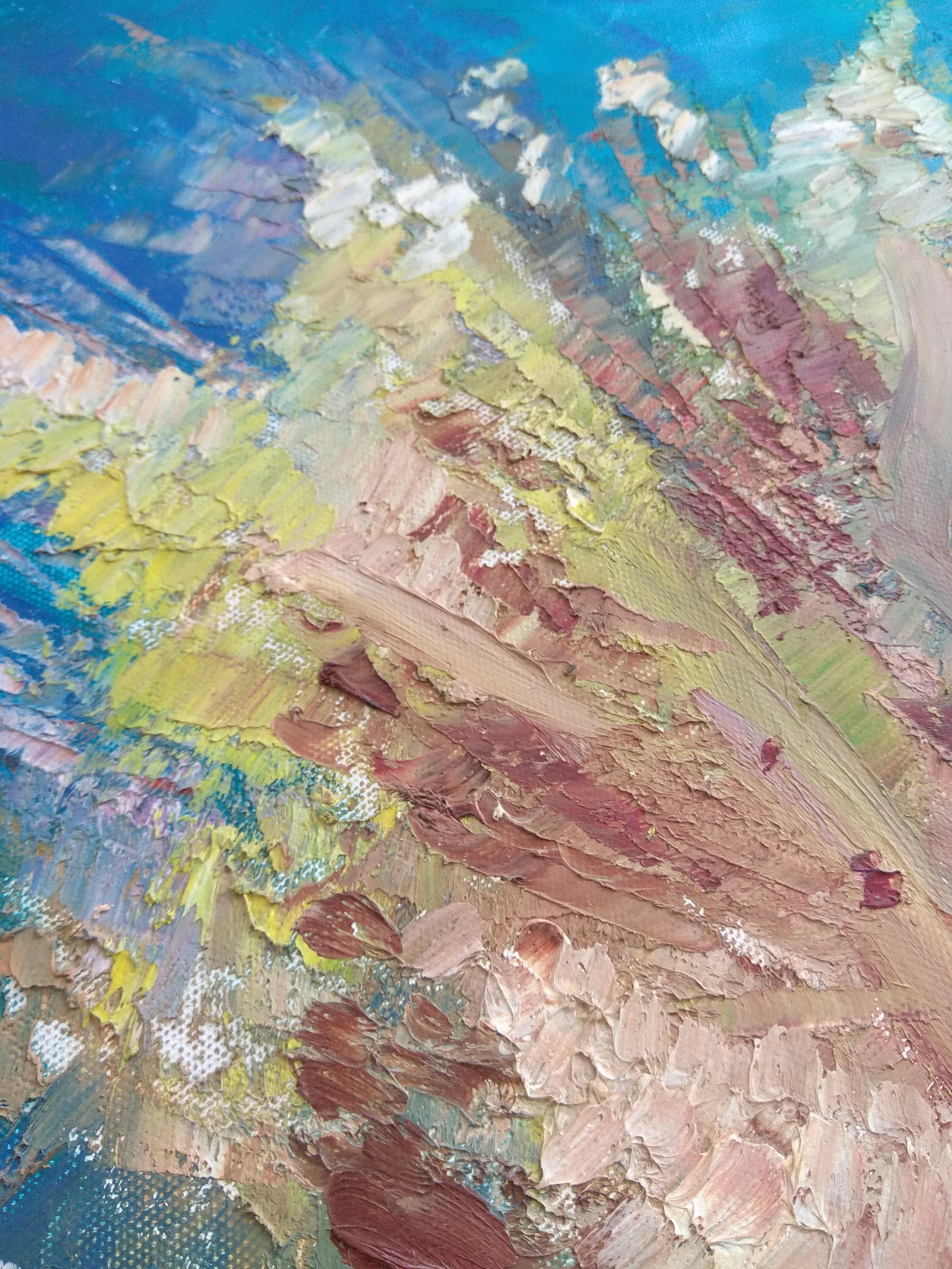 Soft Coral Underwater painting was created underwater at the depth of 11 meters For Sale 9