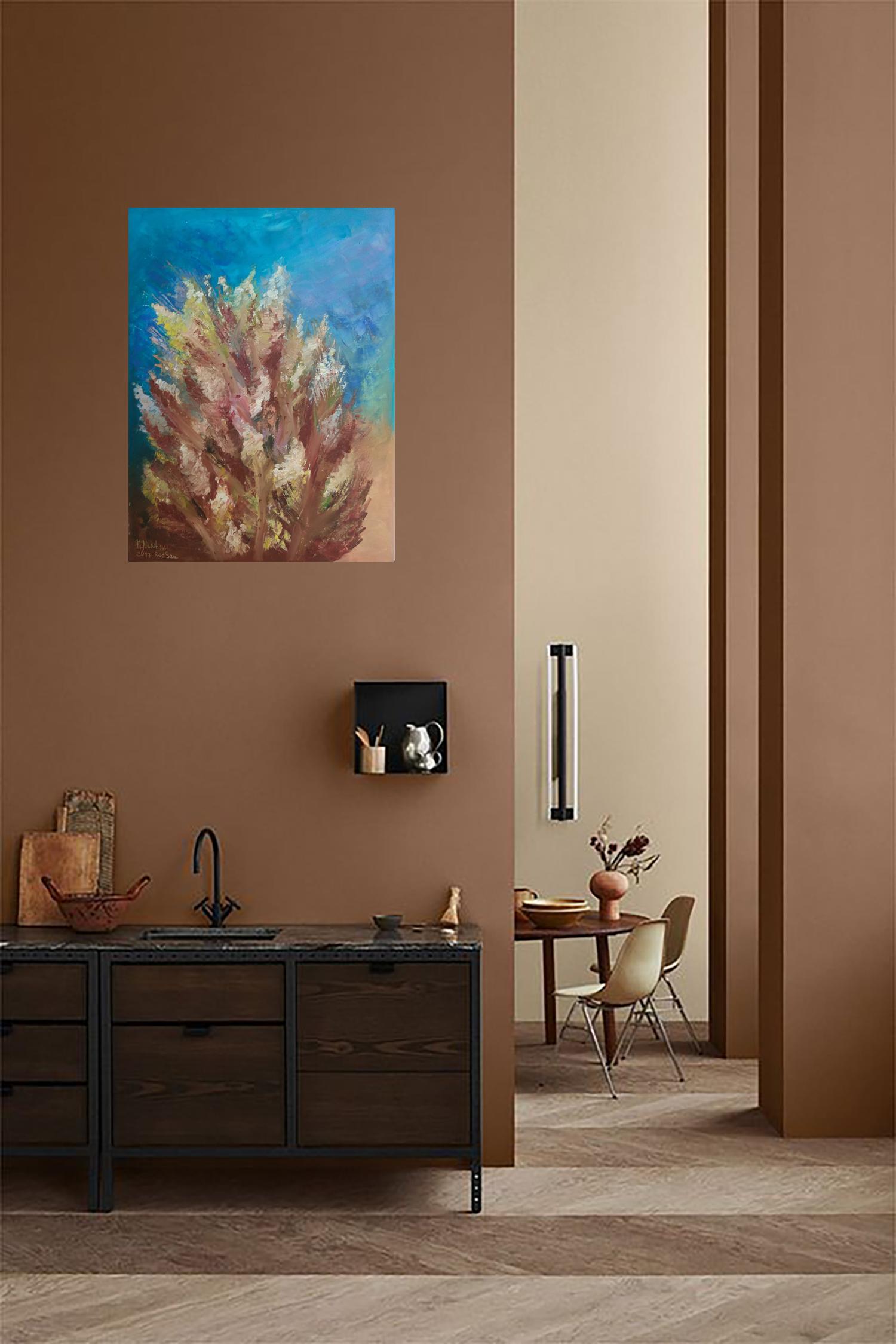 Soft Coral Underwater painting was created underwater at the depth of 11 meters For Sale 2