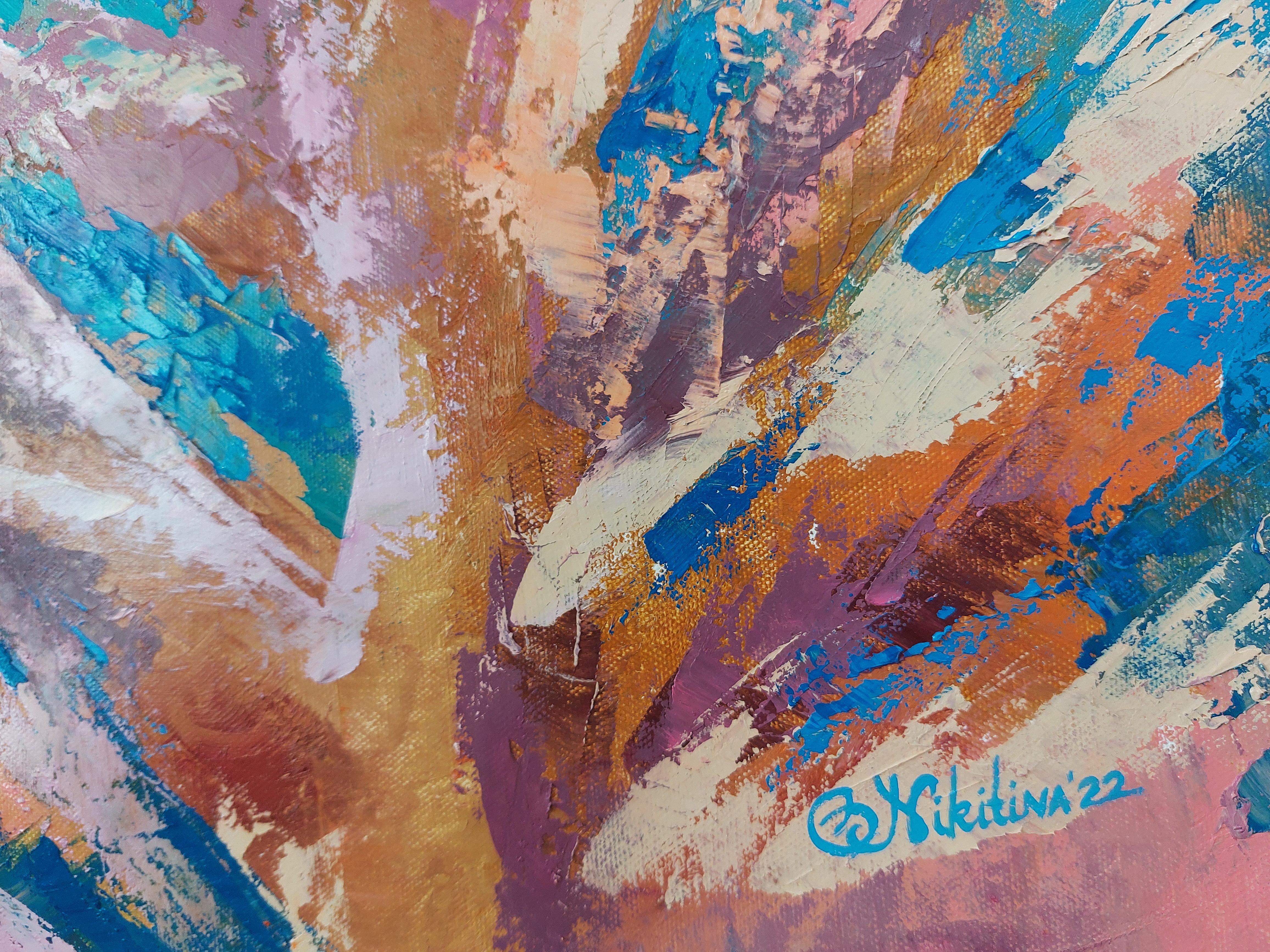 Zartrosa Koralle Gemälde original Kunst von Olga Nikitina
🎨 Titel: Tropische Koralle
🎨 Größe: 24x24 Zoll (60x60cm)
🎨 MATERIALIEN: Öl, Leinwand aus 100% Baumwolle, Spachtel 
🎨 Versand: Eingewickelt und versandt in Luftpolsterfolie zum