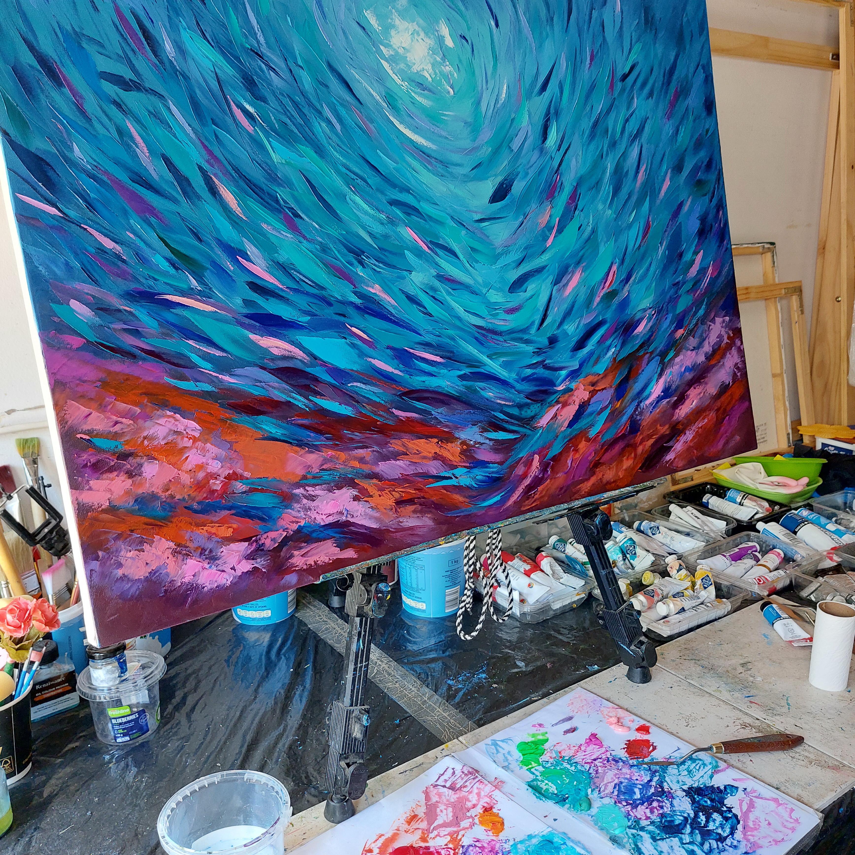 Tropical Coral Reef Painting Original Ocean Art  For Sale 9