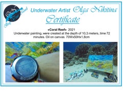 Coral Reef UNDERWATER PAINTING was created during scuba diving