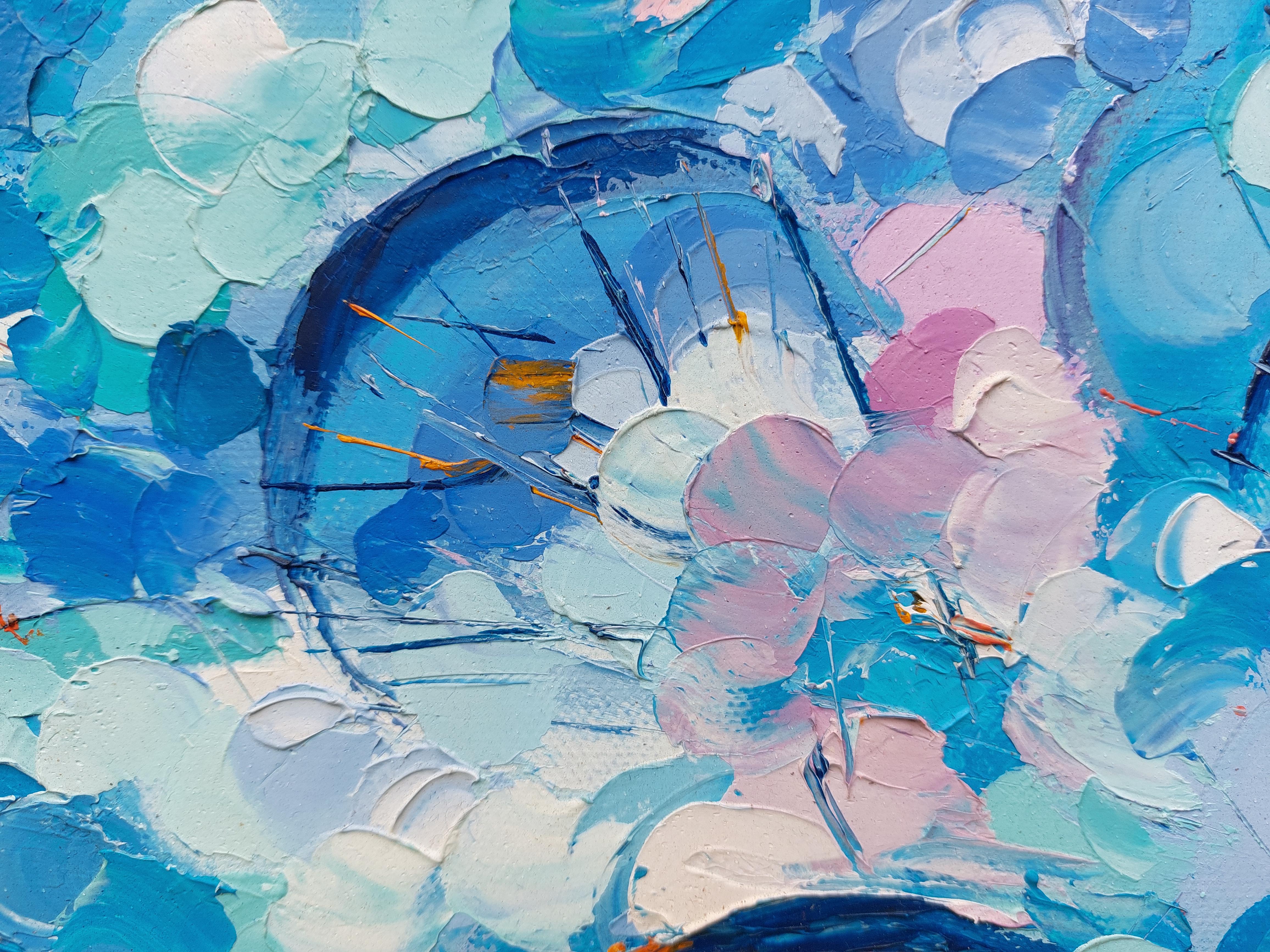 Turbulenz-Gemälde, Abstraktes Ölgemälde (Abstrakter Impressionismus), Painting, von Olga Nikitina