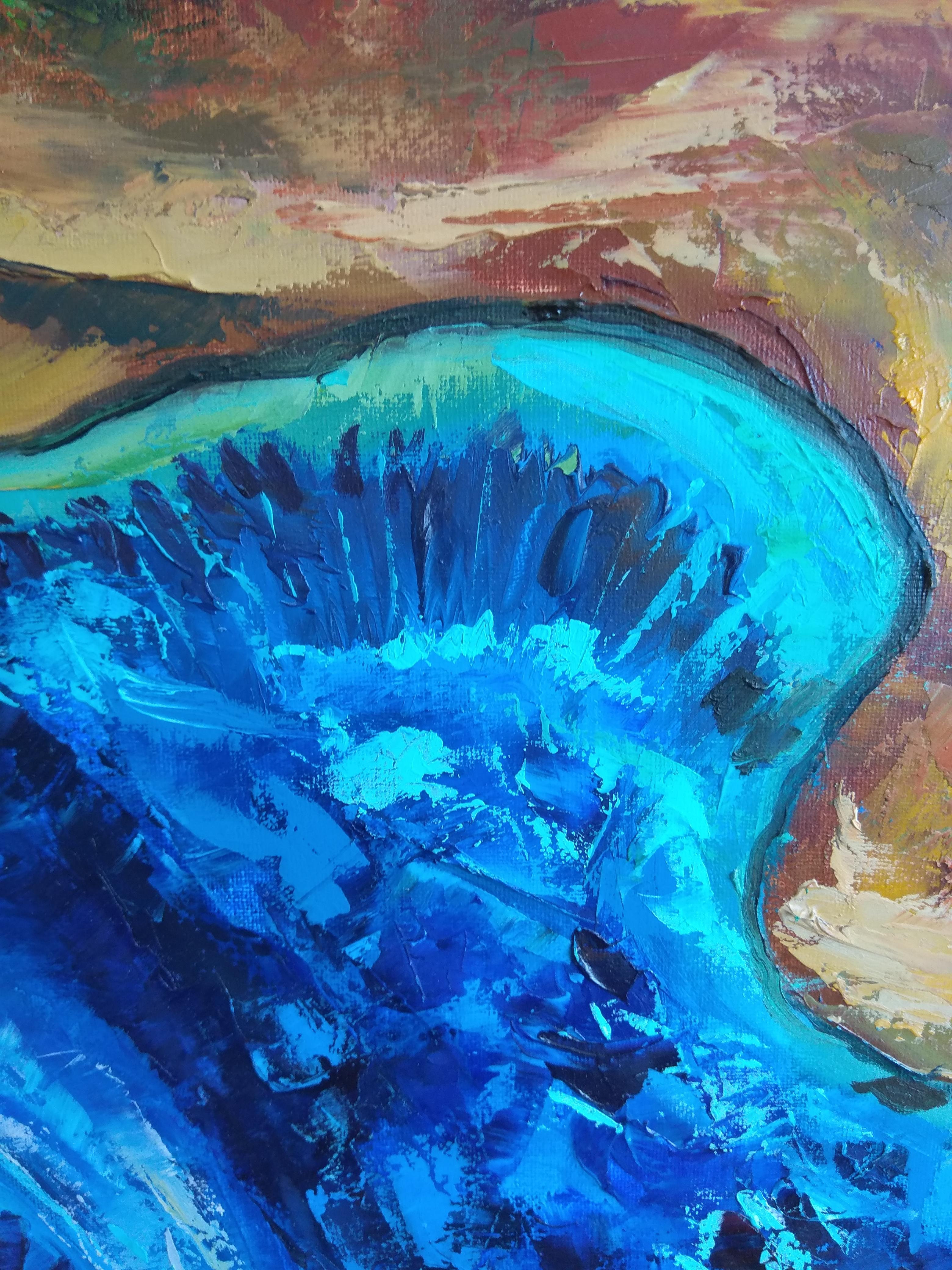 Unterwasserkunst Tridacna Meeresleben im Angebot 6