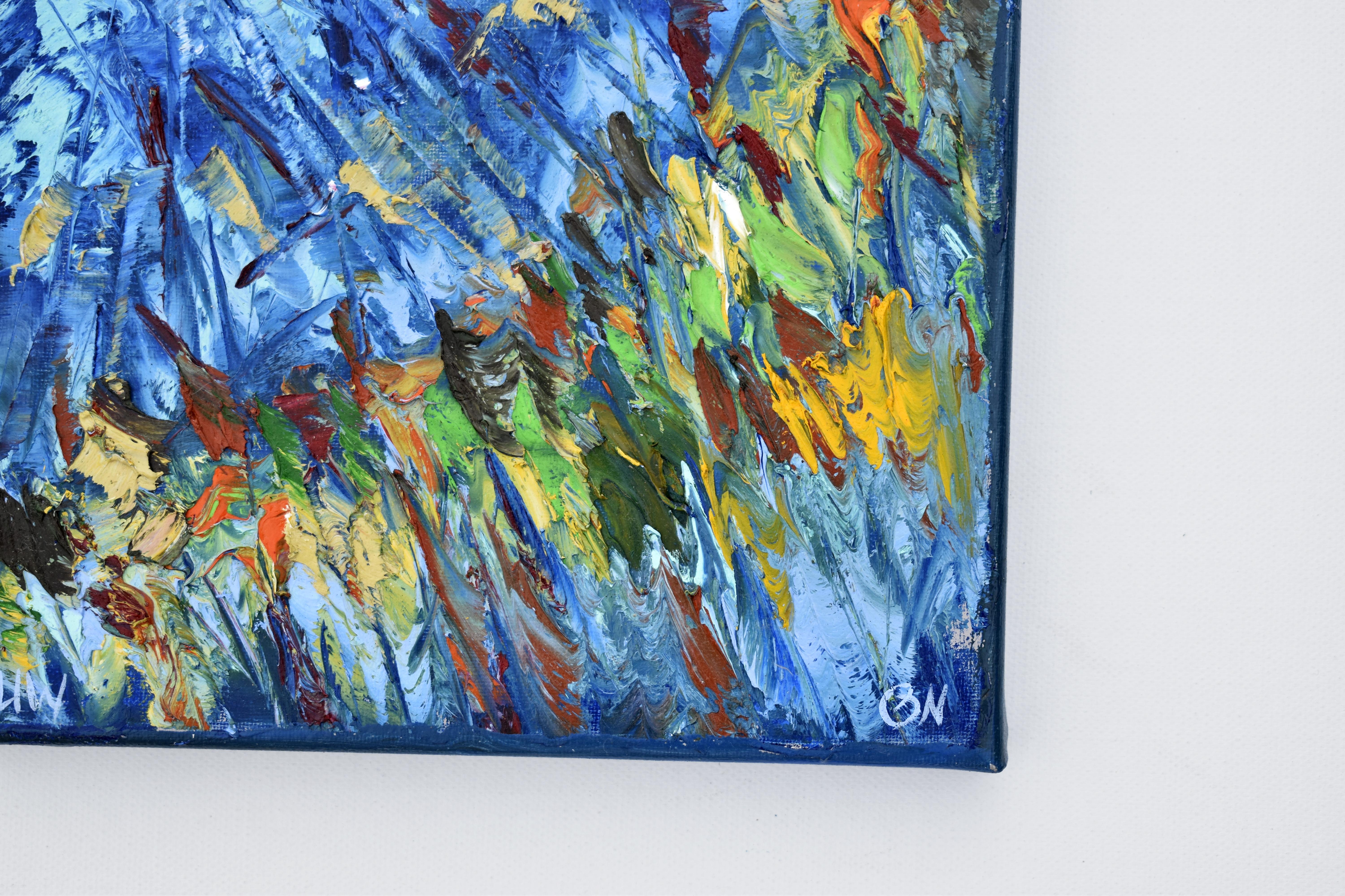PINTURA SUBMARINA Ocean Music se hizo bajo el agua - Painting Expresionismo abstracto de Olga Nikitina
