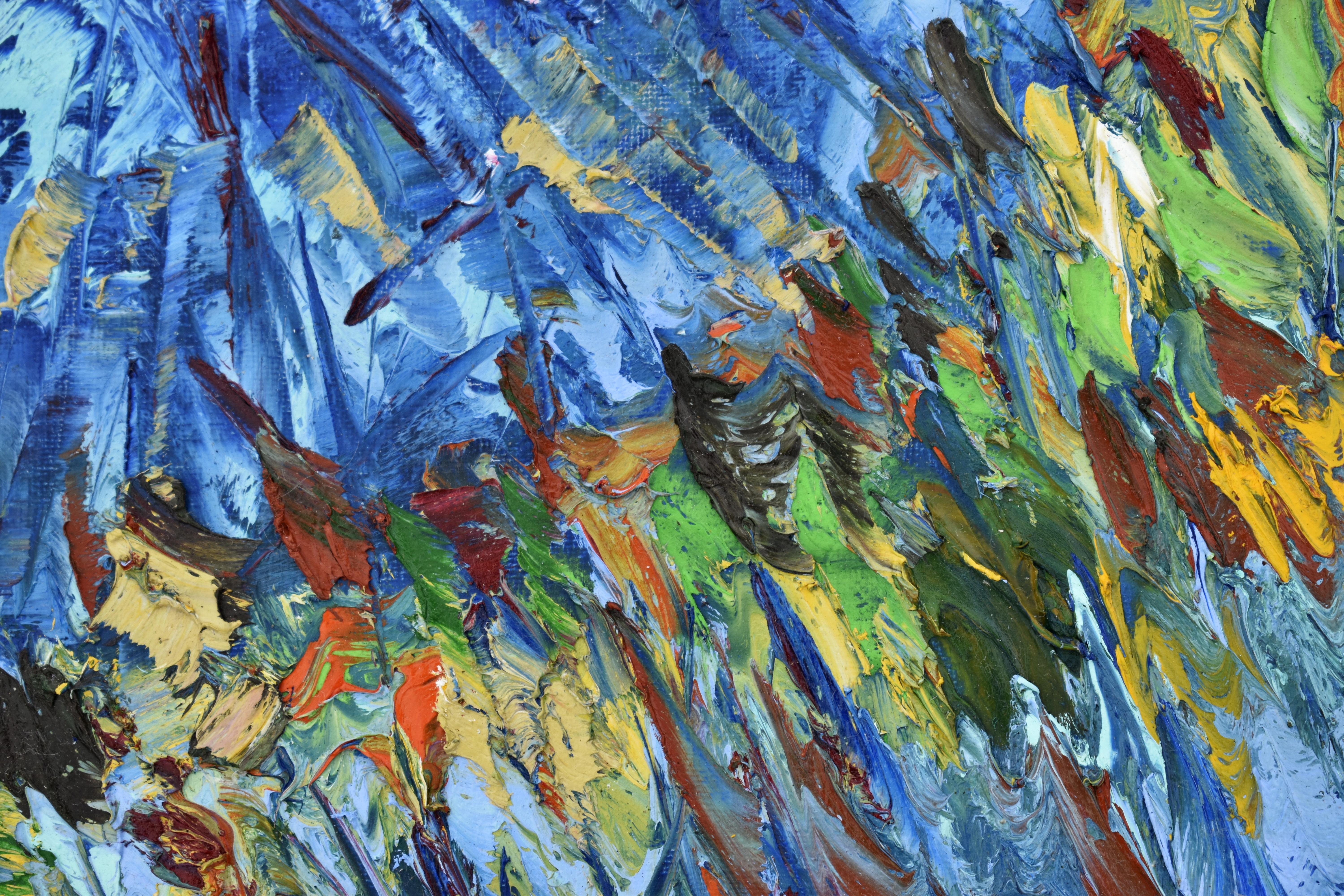 La pintura subacuática es una nueva dirección muy singular y de rápido crecimiento en el arte contemporáneo. Las obras de arte se crearon bajo el agua, buceando a 5,3 metros de profundidad, en una sesión de 42 minutos. Por influencia del ambiente
