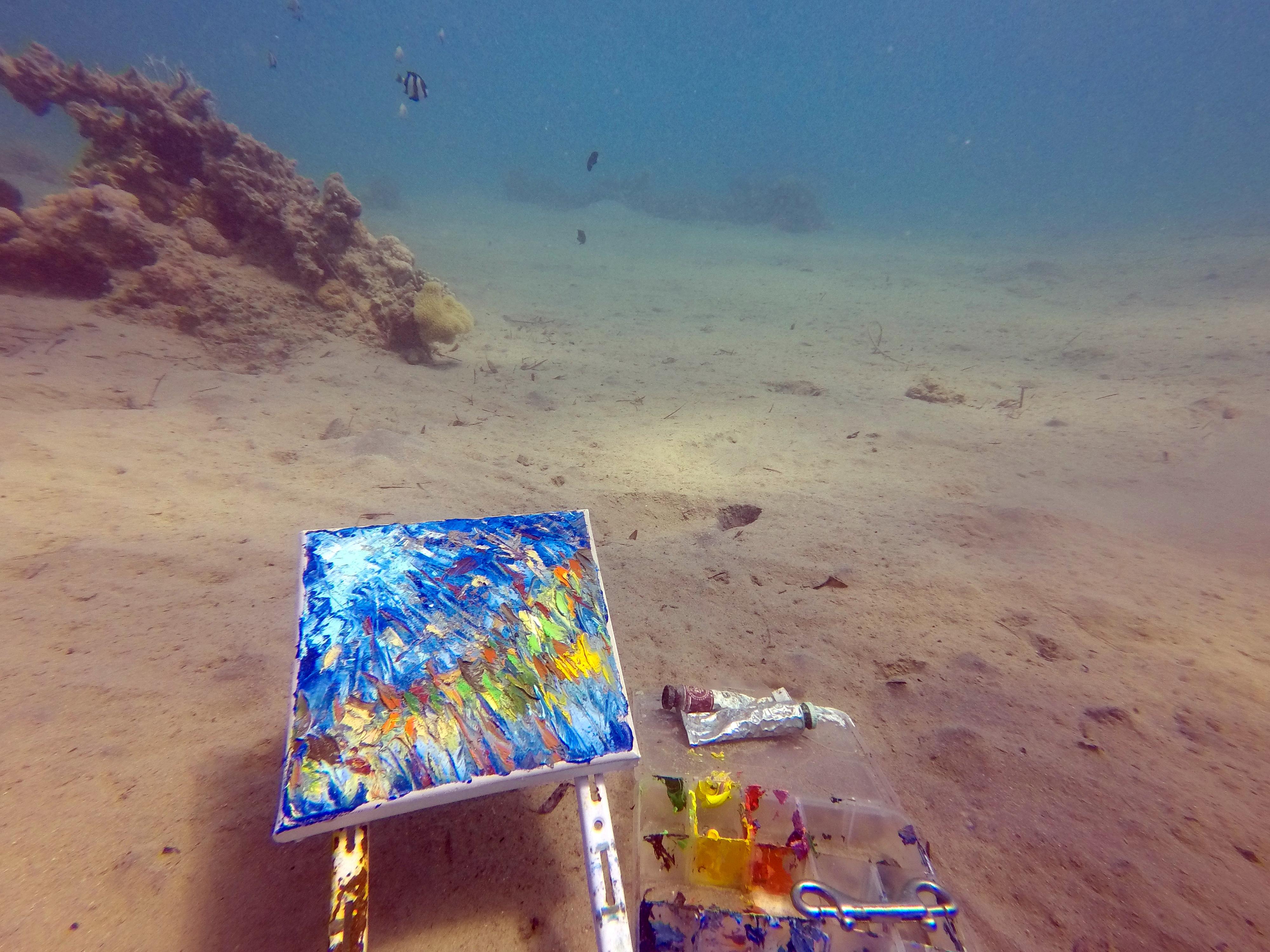 PINTURA SUBMARINA Ocean Music se hizo bajo el agua en venta 2