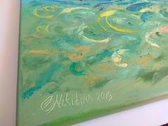 UNDERWATER PAINTING  OUT OF THE FOG  was created underwater at the depth of 8.4m