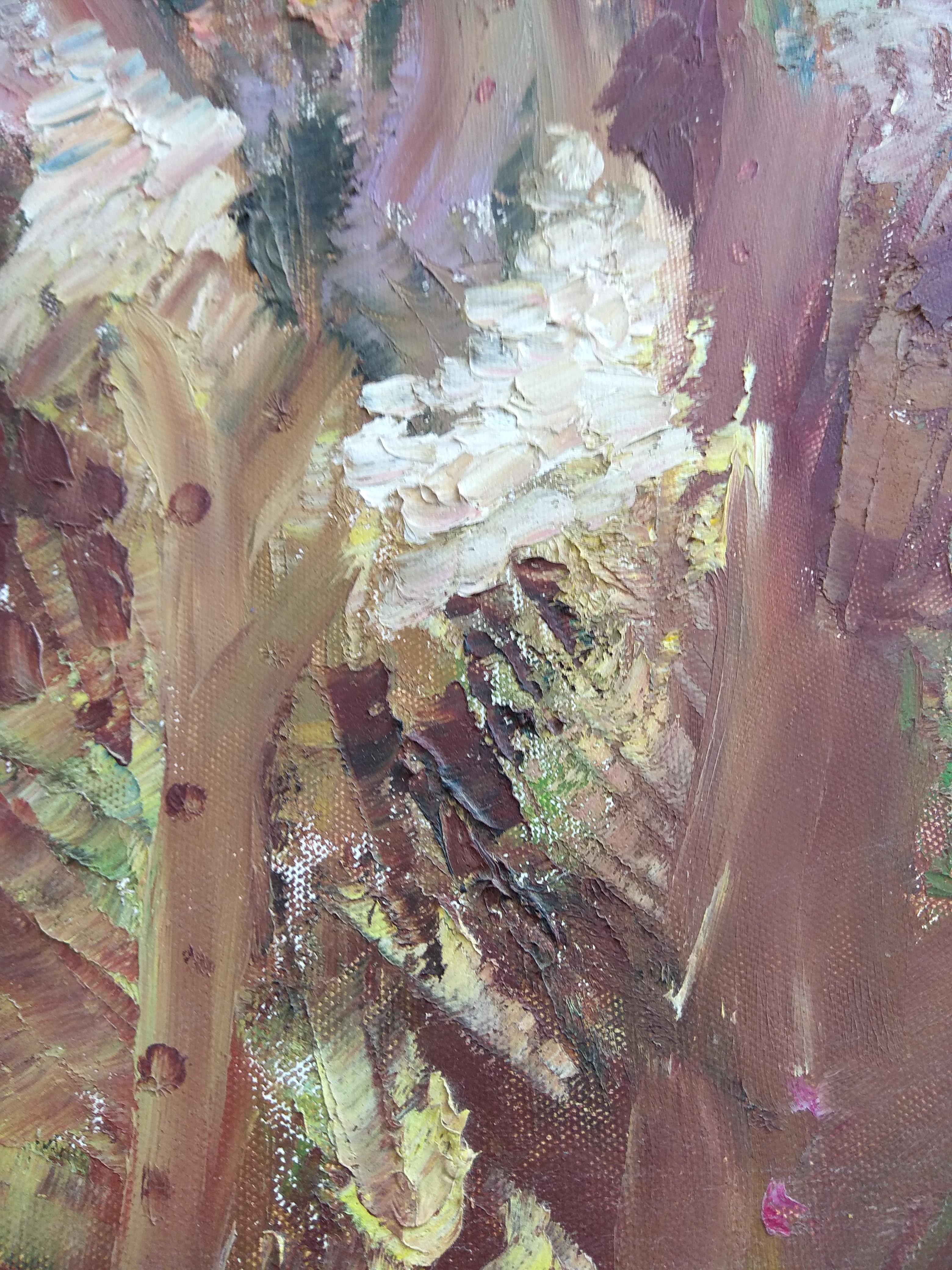 UNDERWATER PAINting Soft Coral a été créé sous l'eau - Impressionnisme abstrait Painting par Olga Nikitina