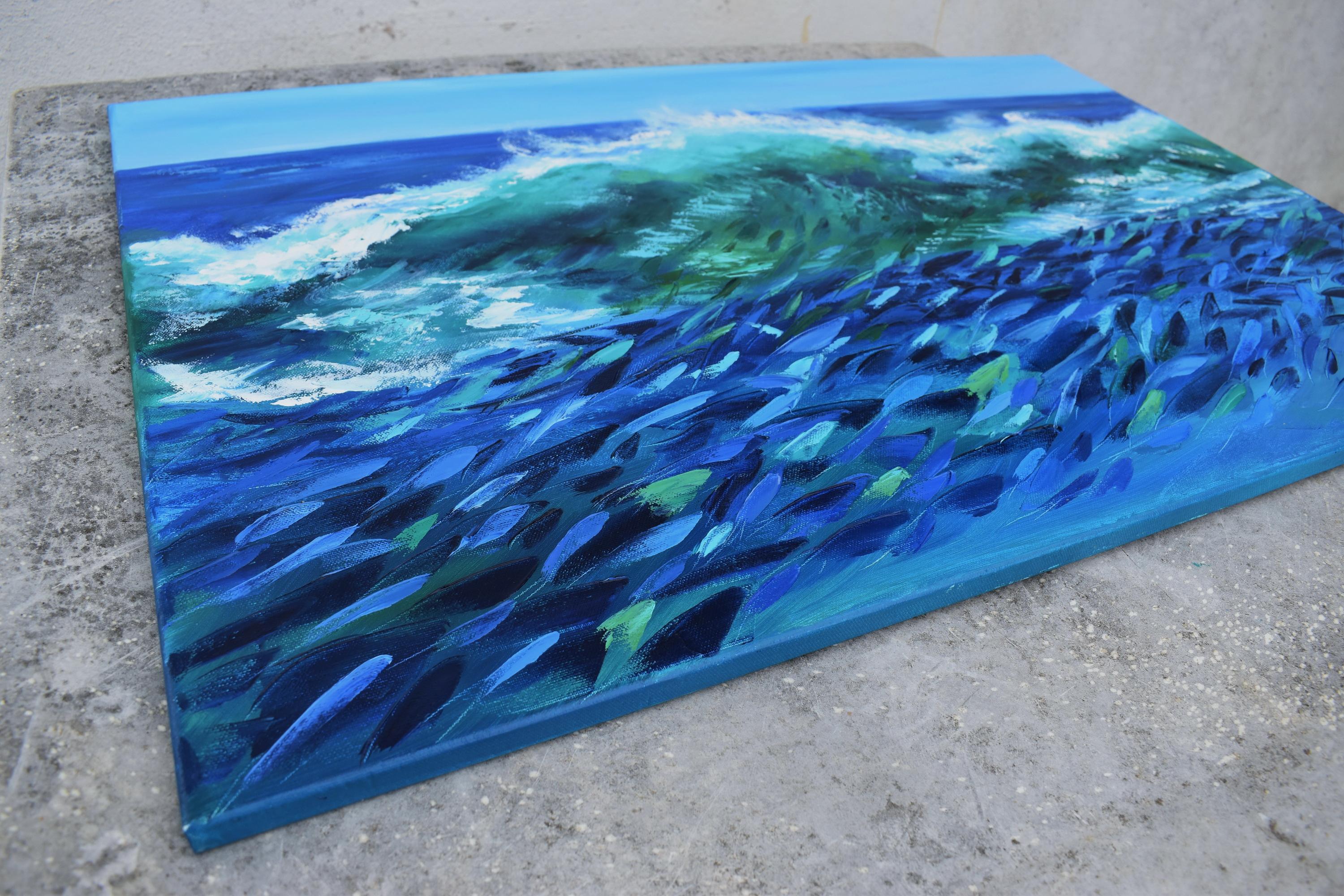 Waves Oil Painting Original Seascape 24x36