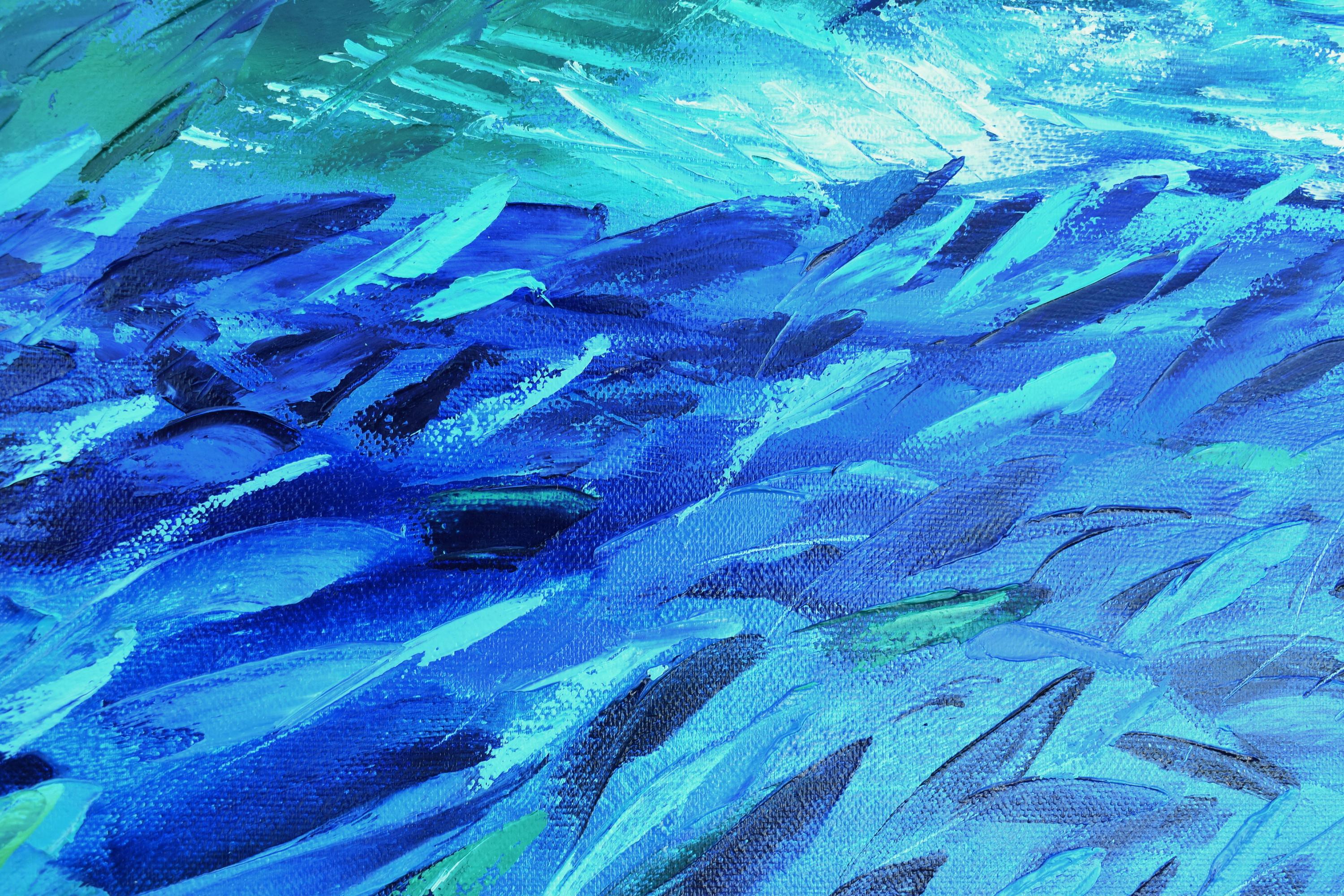 Waves Oil Painting Original Seascape 24x36