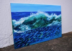 Onde Pittura ad olio originale