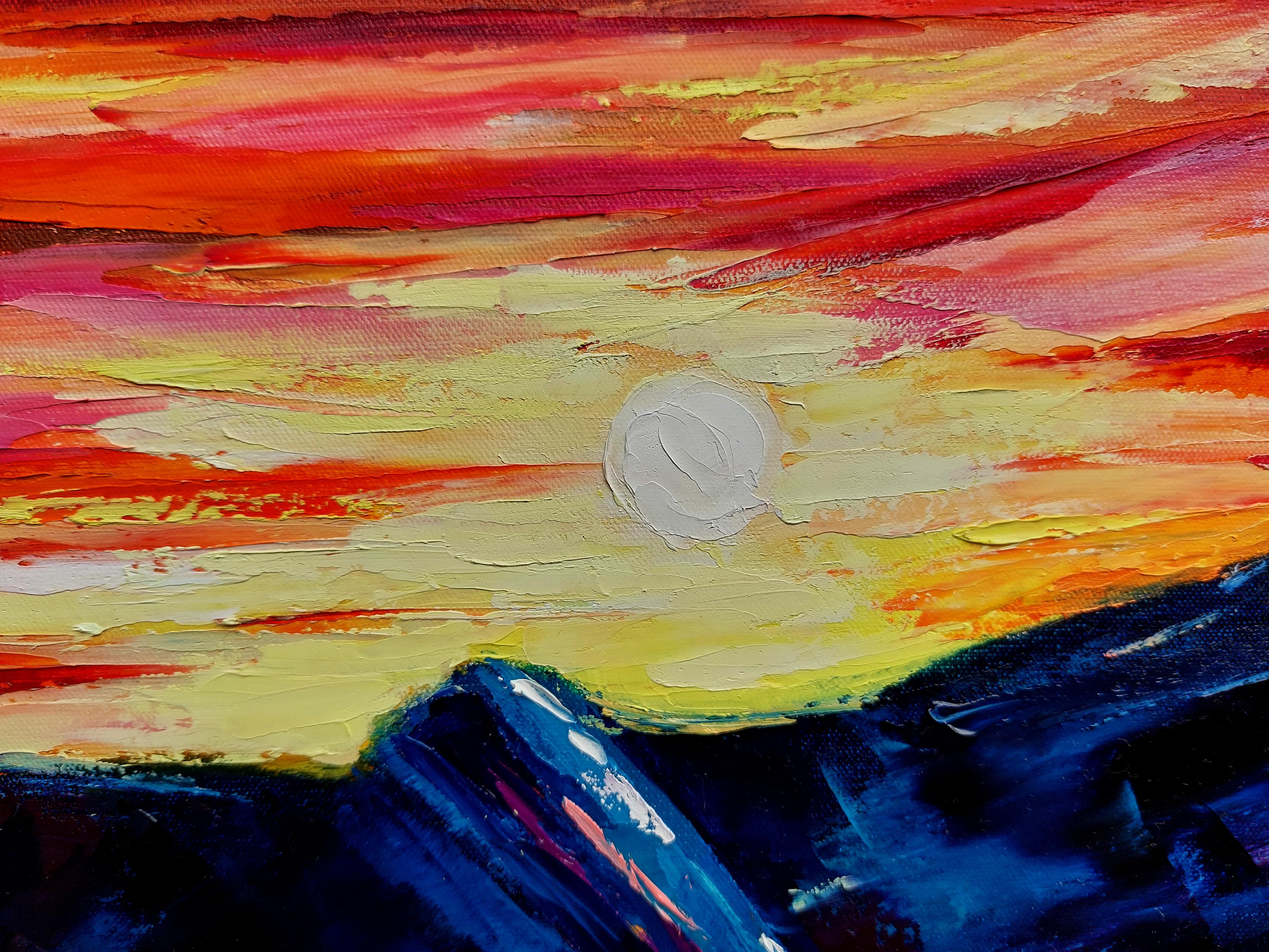 Whale Tail in Sunset For Sale 2