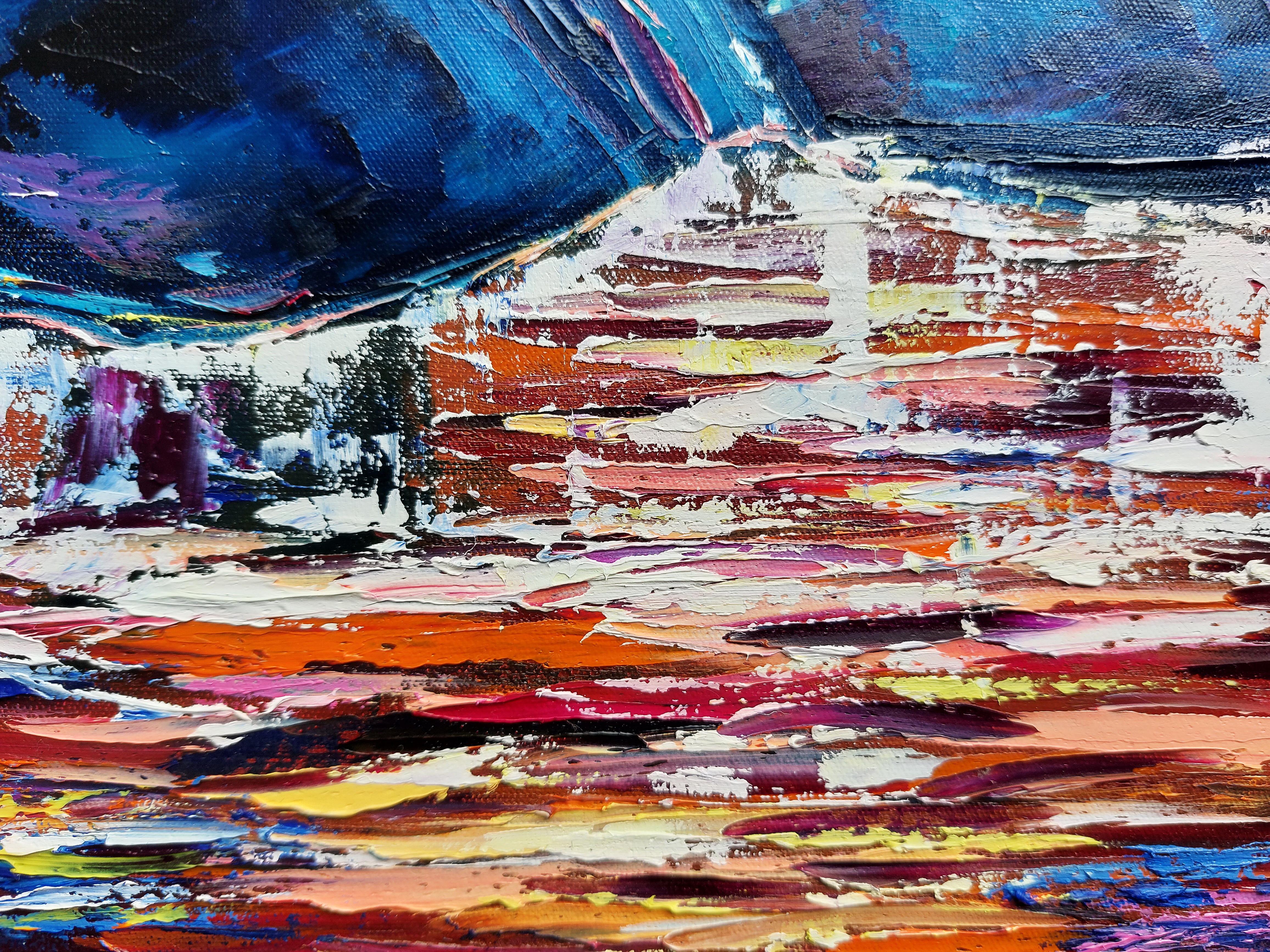 Queue de baleine au coucher du soleil en vente 3