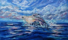 Whale Painting Ocean Art