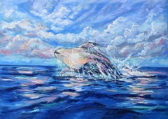 Wal Malerei Ozean Kunst