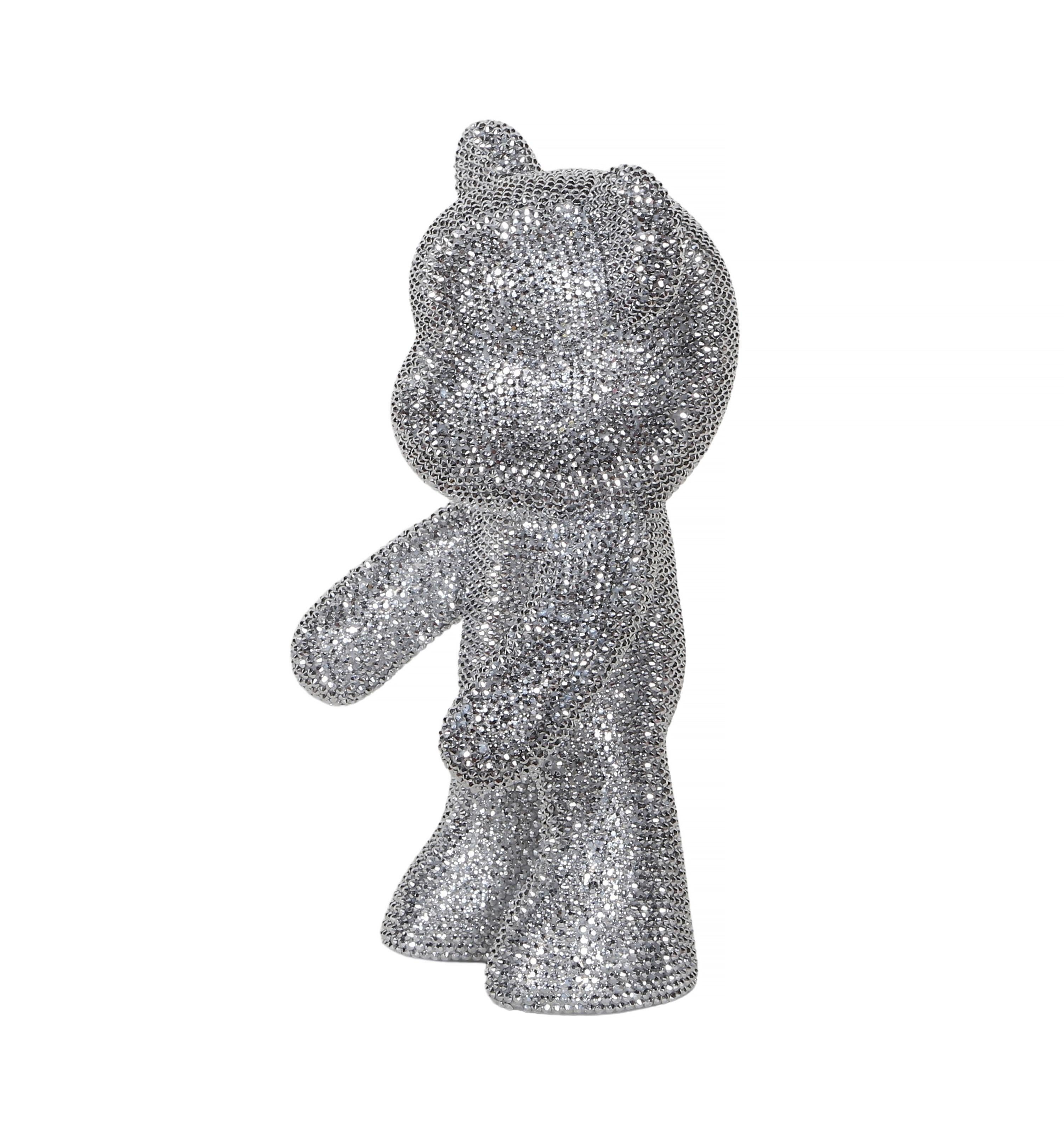Piccolo orso, scultura pop art in ceramica e acrilico di Olga Patricia Lenis in vendita 4
