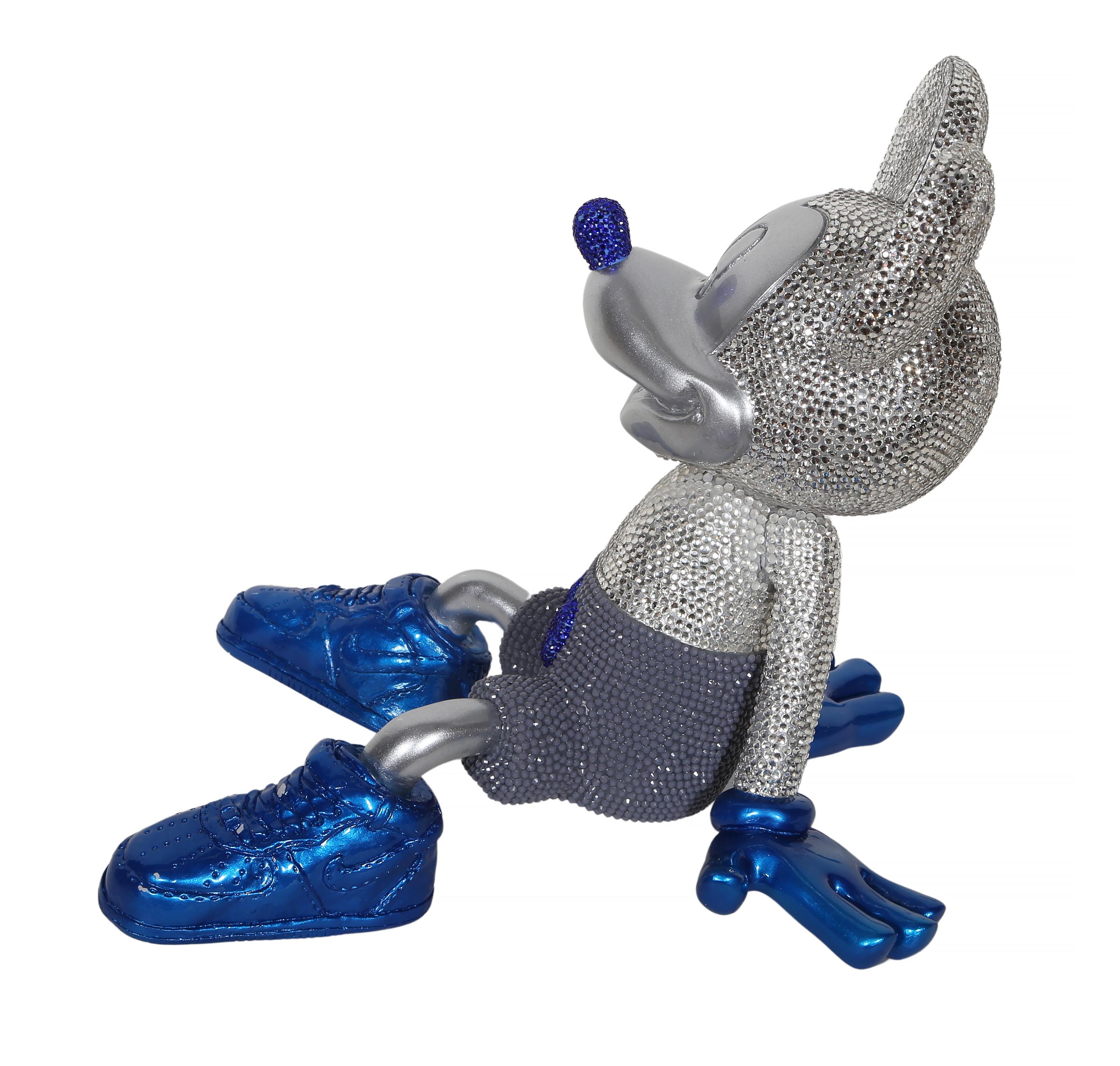 Mickey Mouse, Pop Art Resin and Aerosal Sculpture by Olga Patricia Lenis For Sale 1