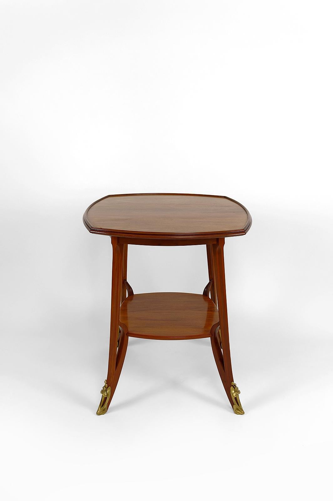 Art Nouveau Olga Pedestal Table by Louis Majorelle, France, circa 1900 For Sale
