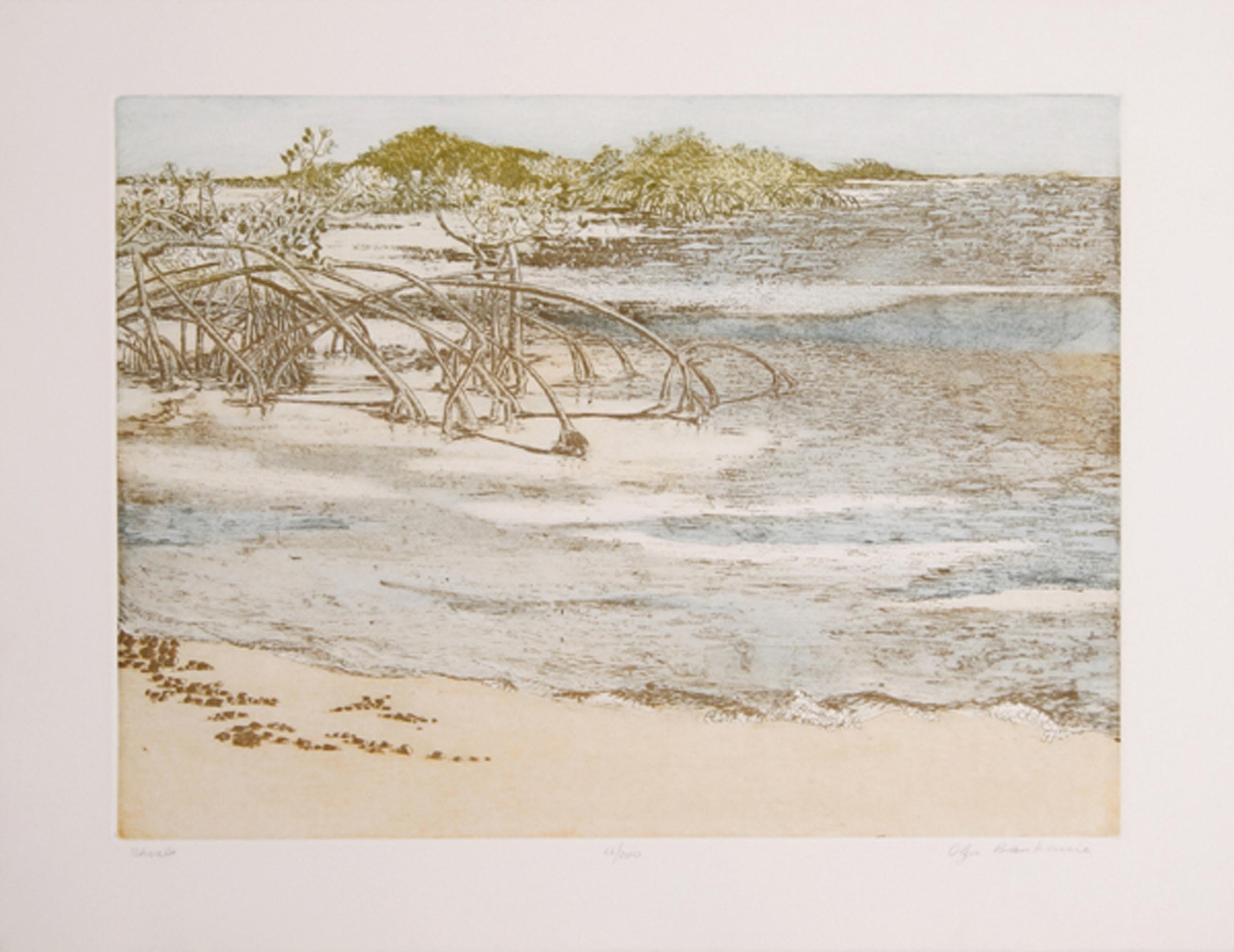 Shoals, Impressionist Aquatint Etching by Olga Poloukhine