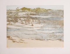 Shoals, Impressionist Aquatint Etching by Olga Poloukhine